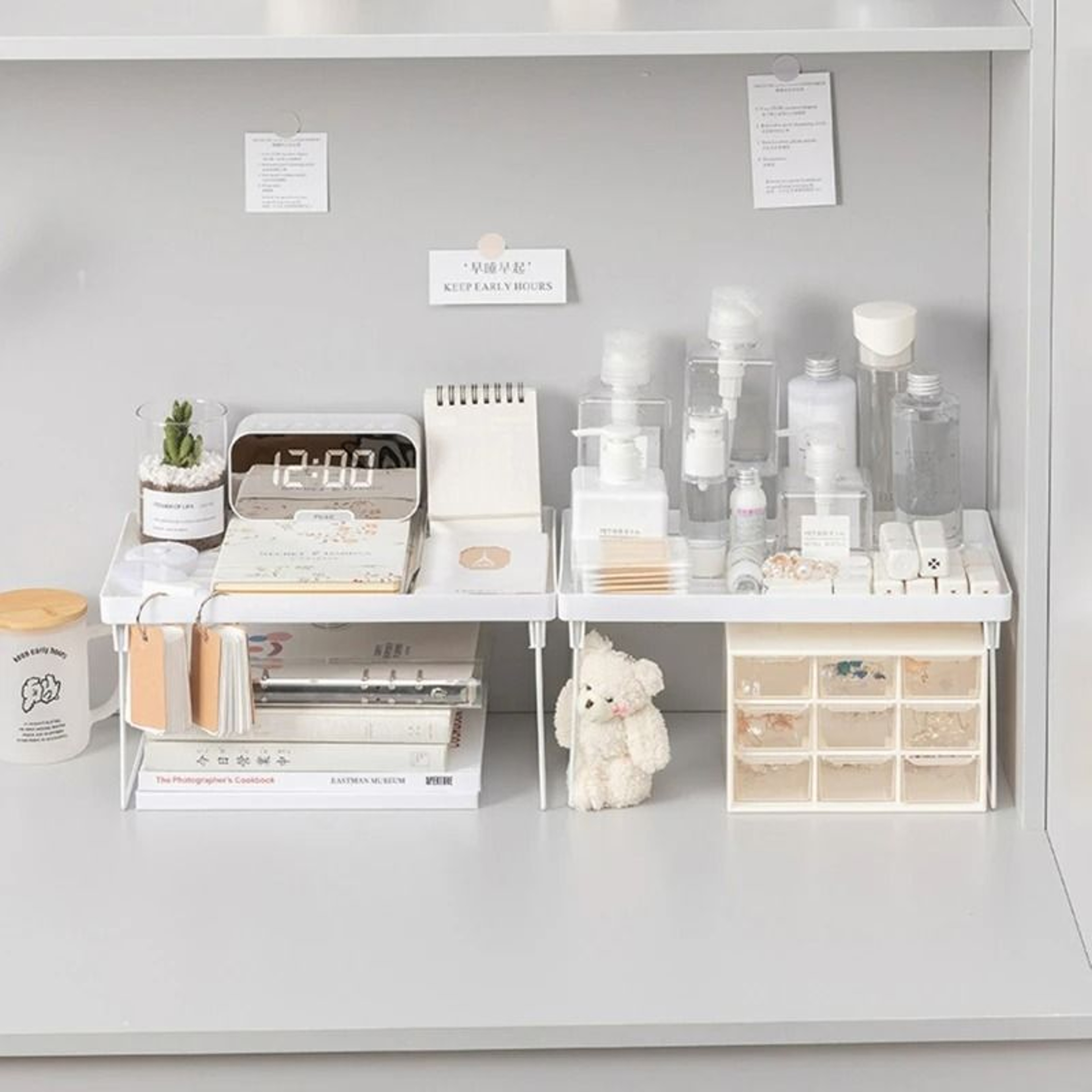 Industrial Desktop Countertop Storage Rack And Cabinet Riser 3