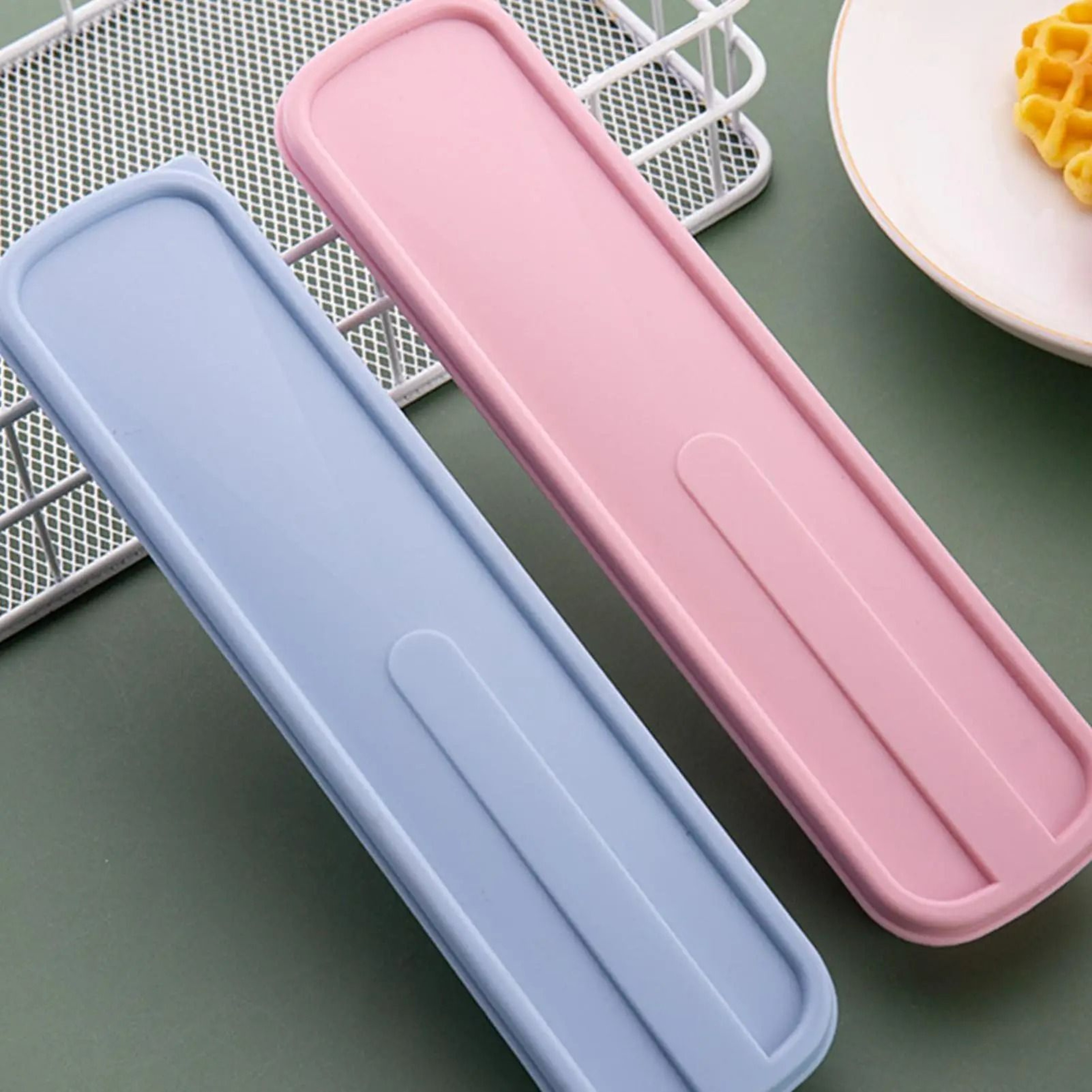 Portable Travel Cutlery Case And MultiColor Tableware Box 5