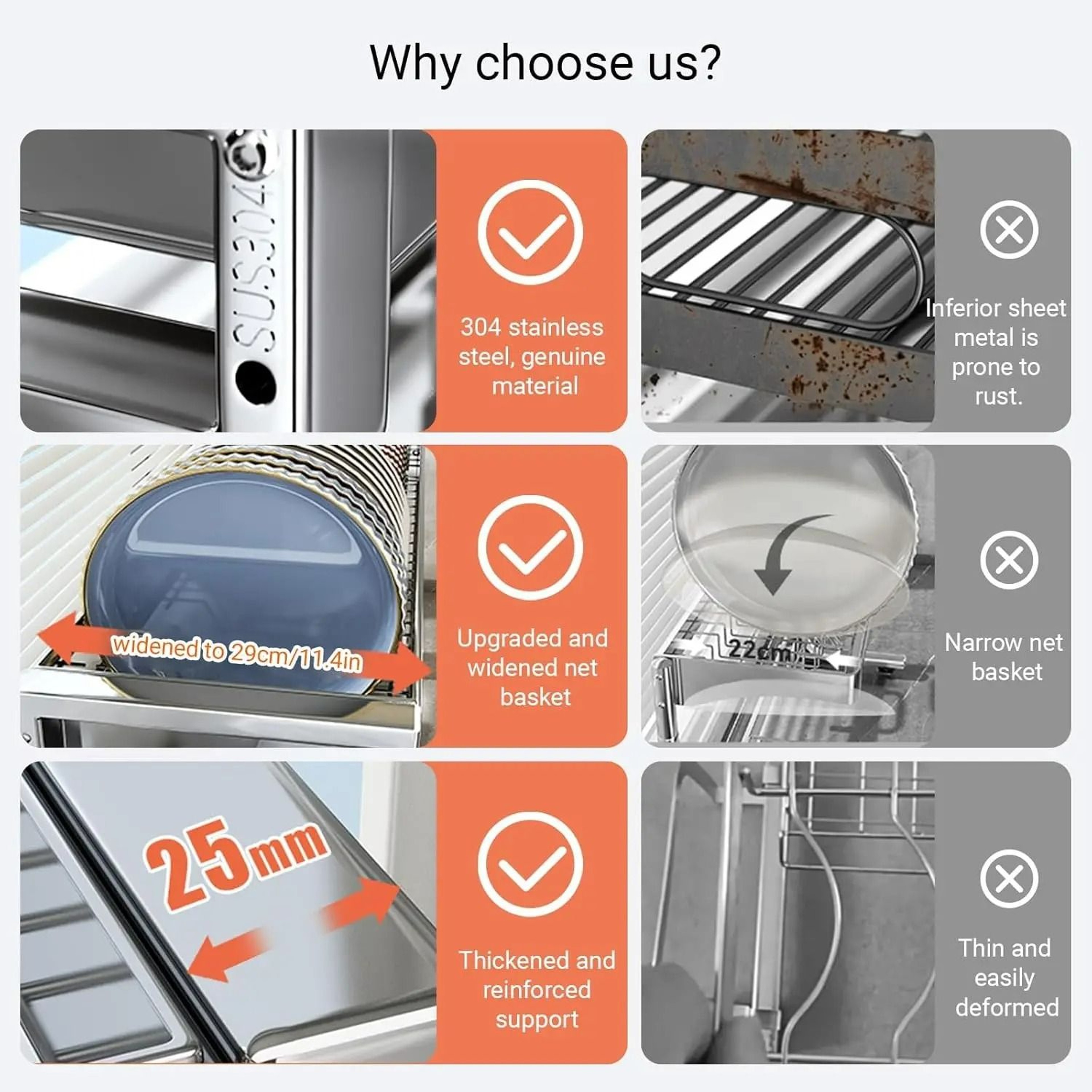OvertheSink MultiFunctional Dish Drying Rack 2