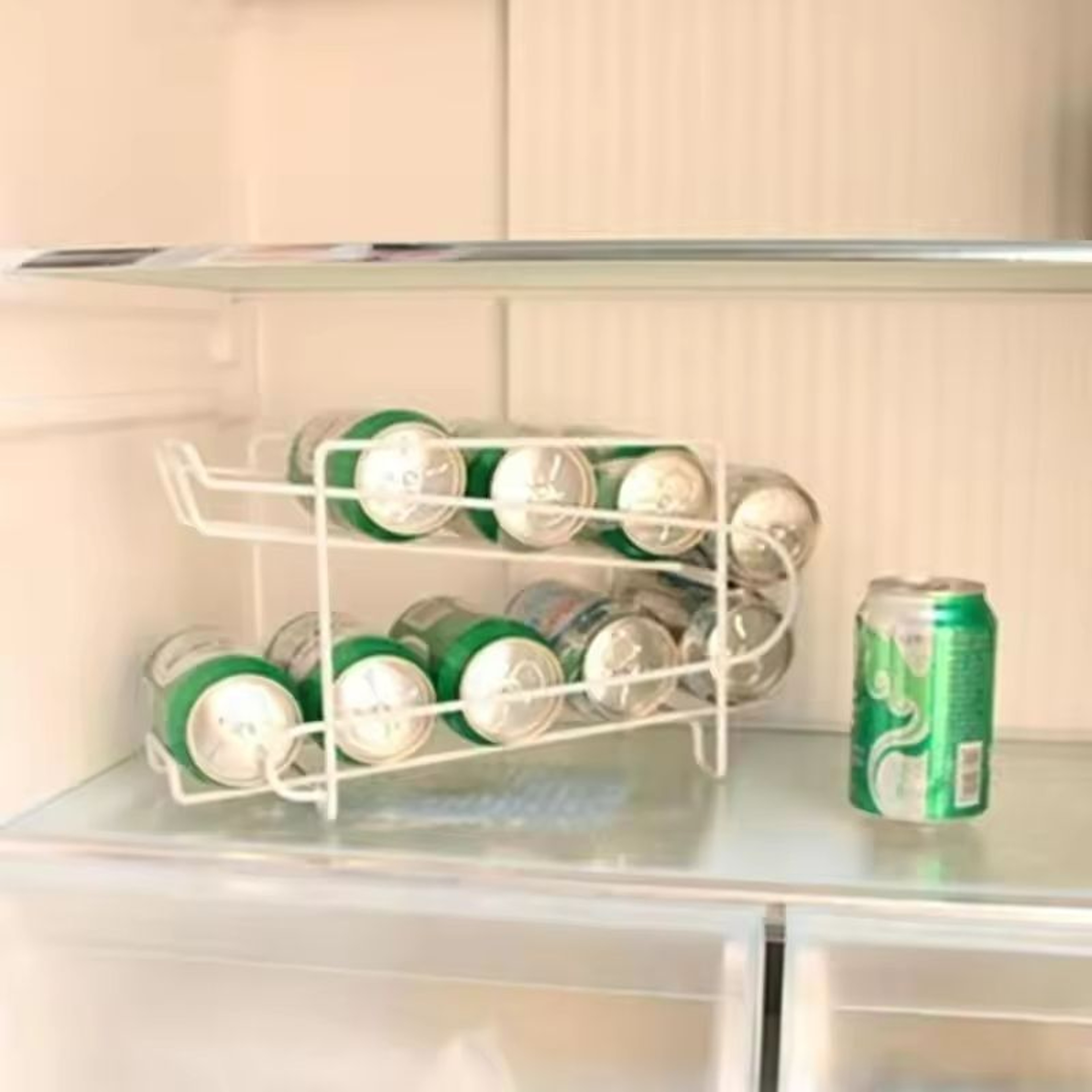 DoubleLayer Rolling Soda Can Dispenser And Beverage Storage Rack 5