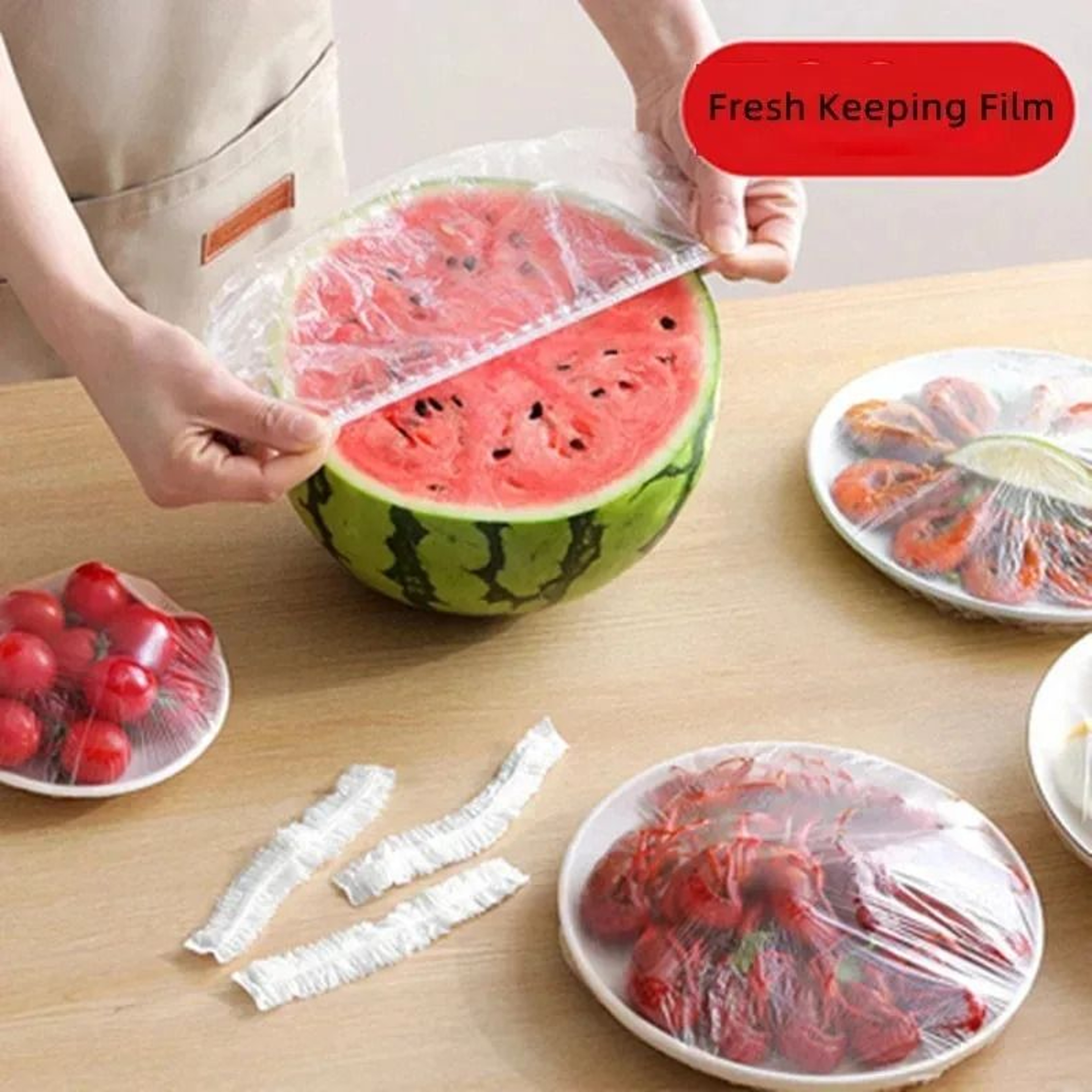 Reusable Elastic Food Wrap Storage Covers Pack 2
