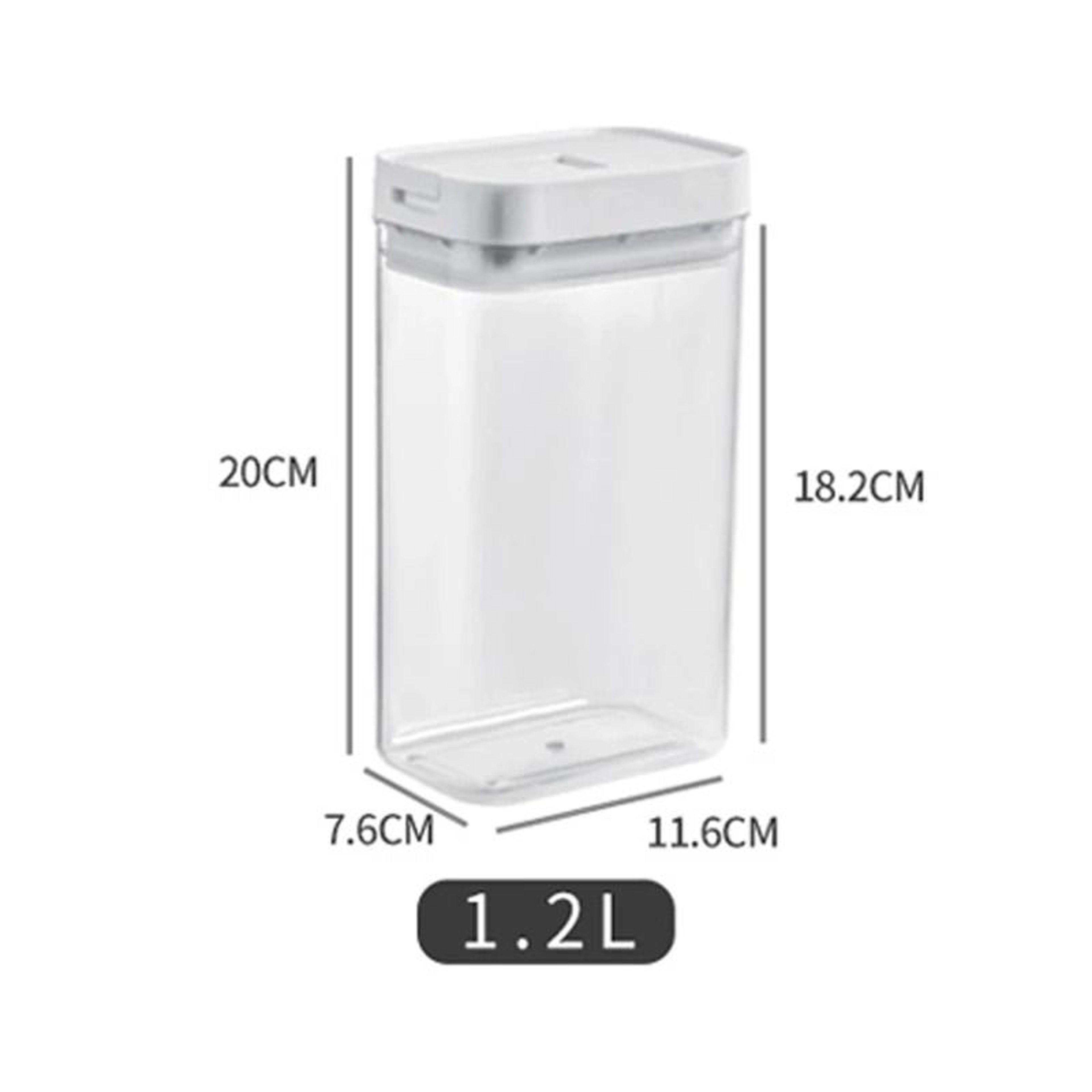 Airtight Pasta Storage Box  Clear Plastic Grain Container 10