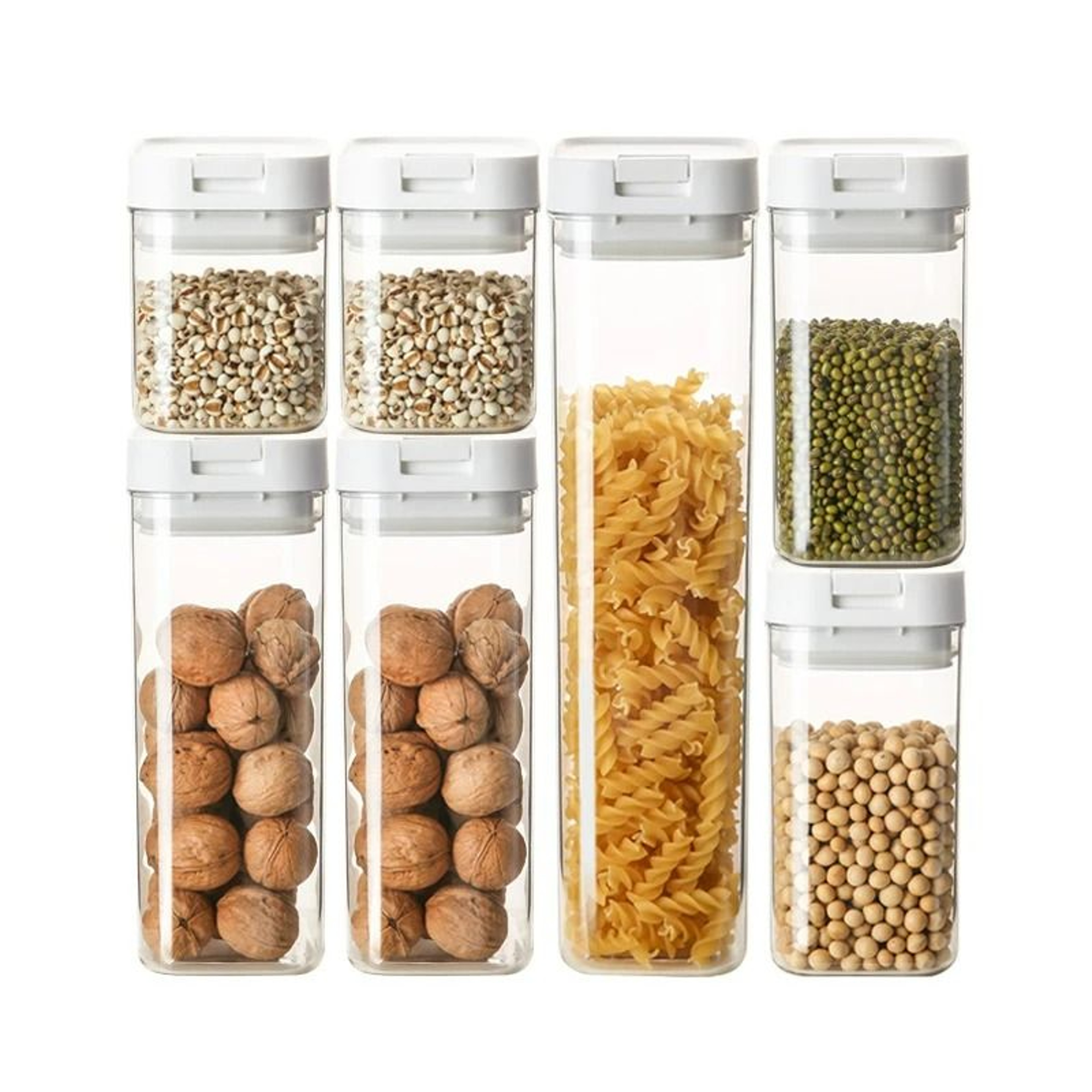 Airtight Pasta Storage Box  Clear Plastic Grain Container 2