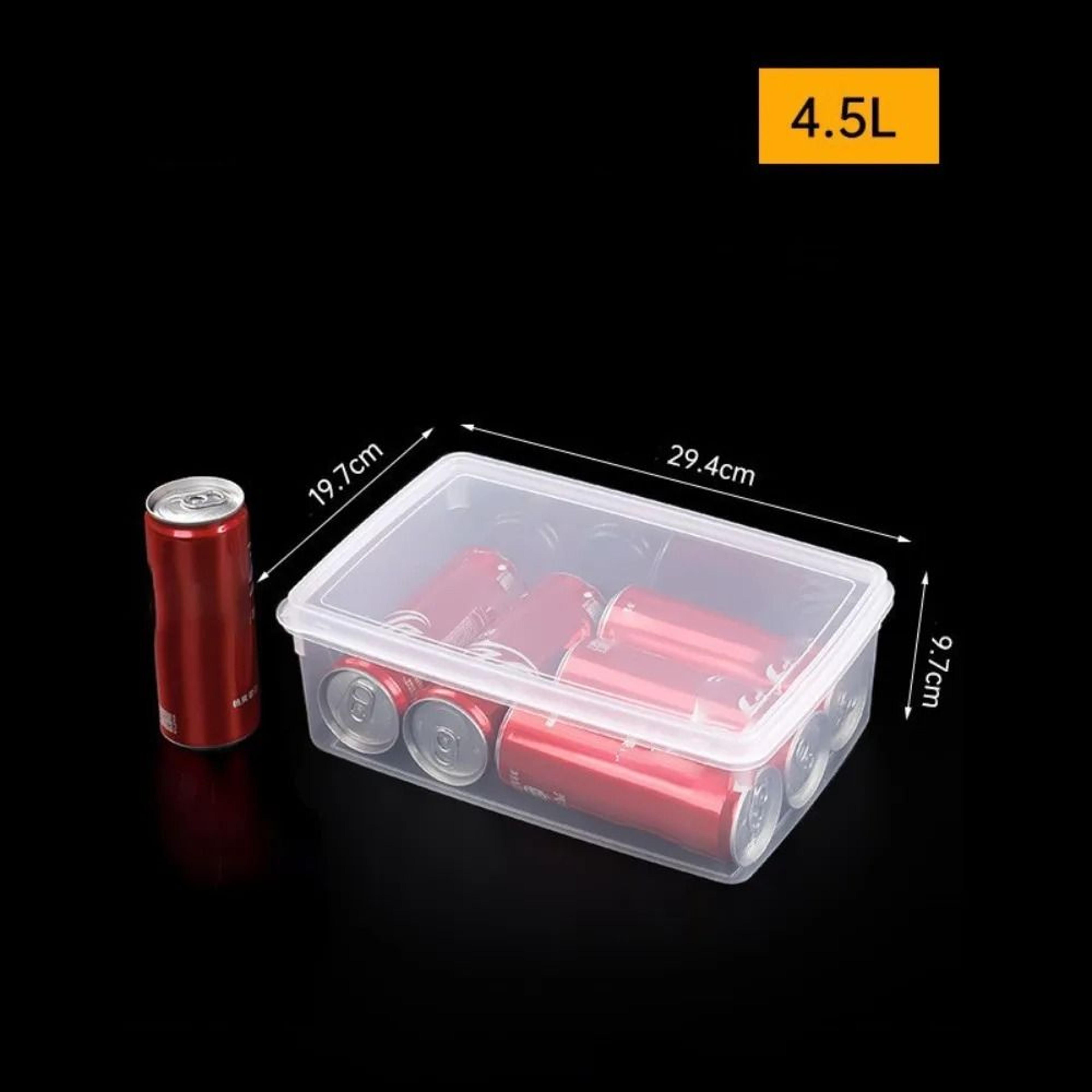 Durable Transparent Airtight Storage Box  Rectangular Food Preservation Case 10