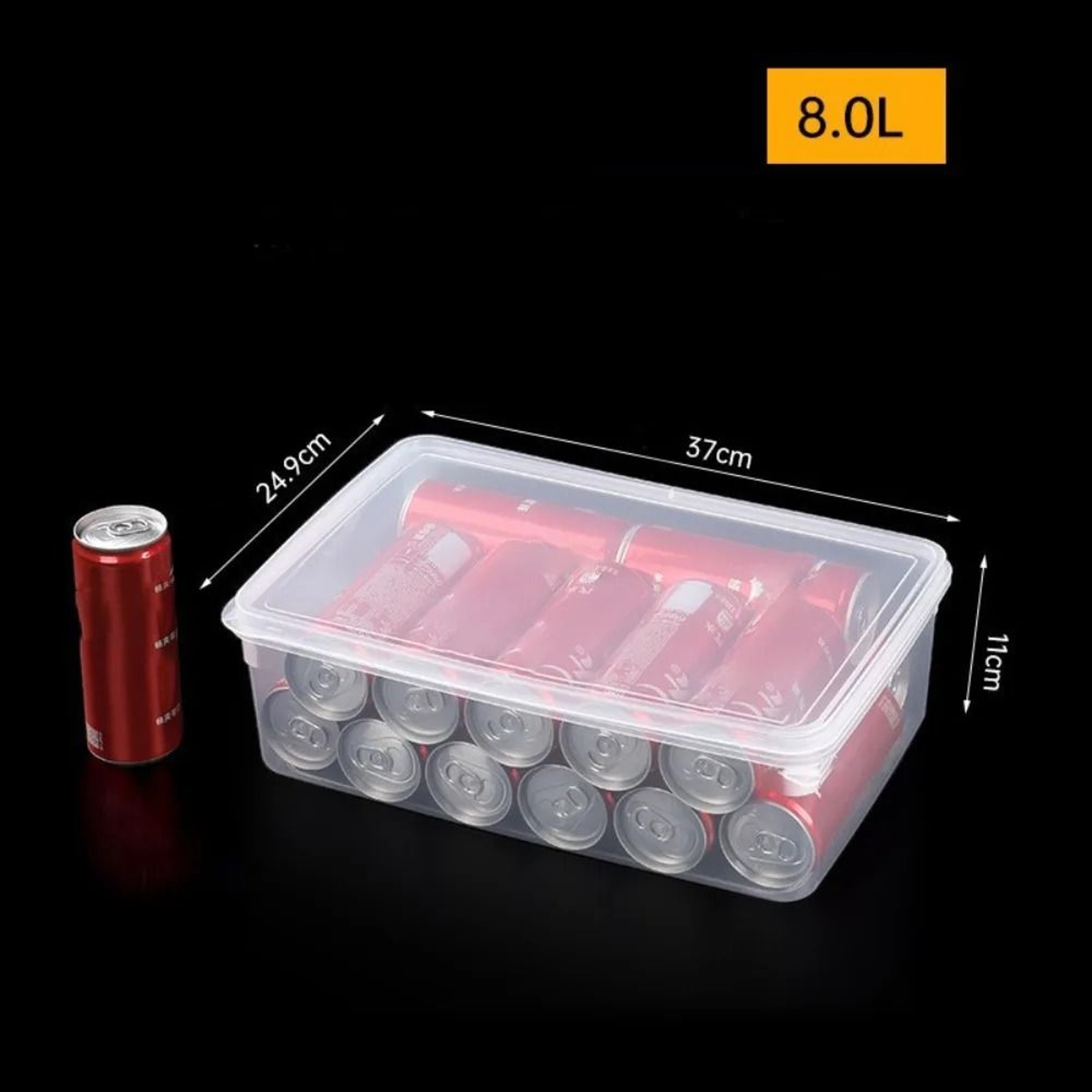 Durable Transparent Airtight Storage Box  Rectangular Food Preservation Case 12