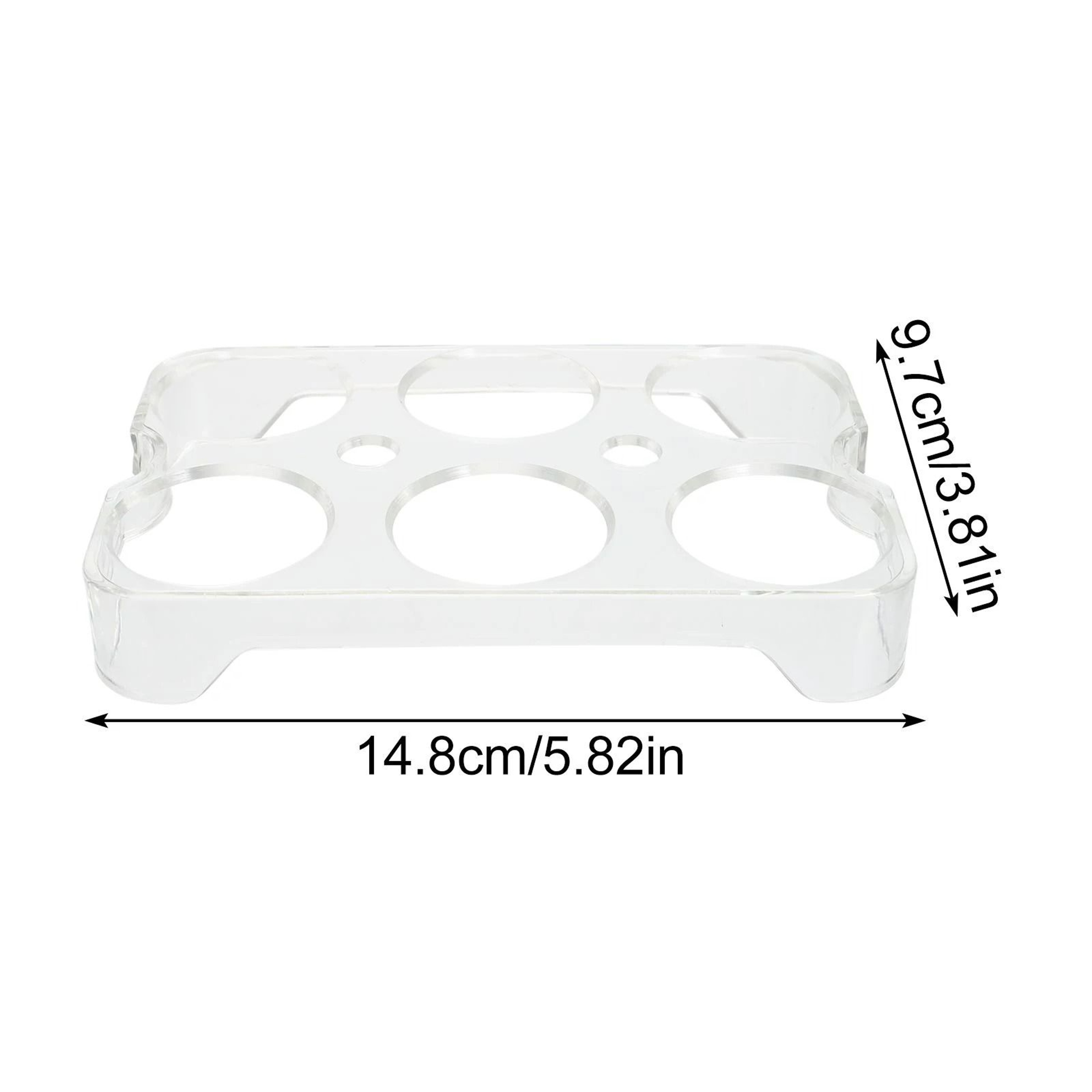 Clear Stackable Refrigerator Egg Container Tray  Storage Box 7