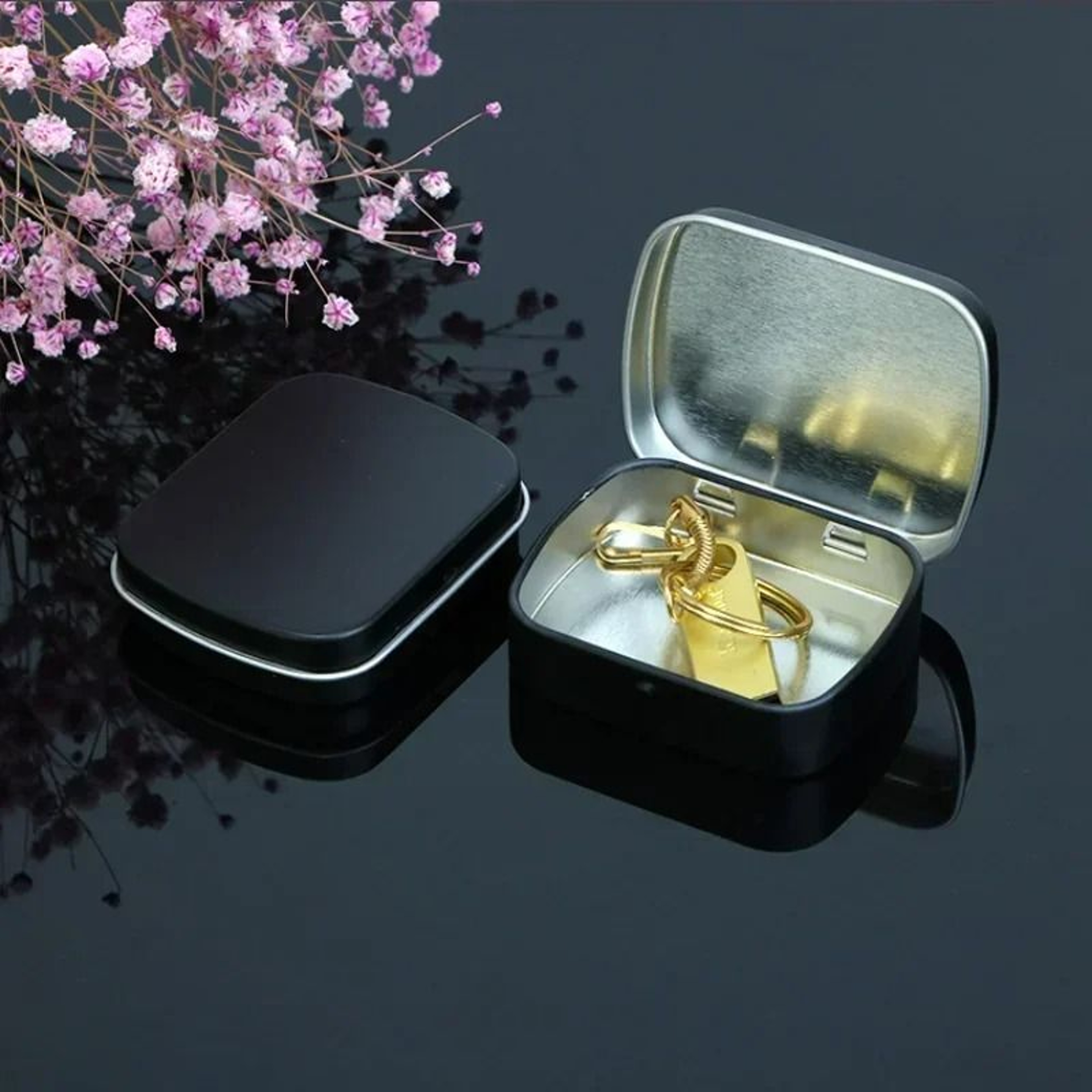 12Piece Portable Mini Metal Tin Box Set  Novelty Storage Containers 5