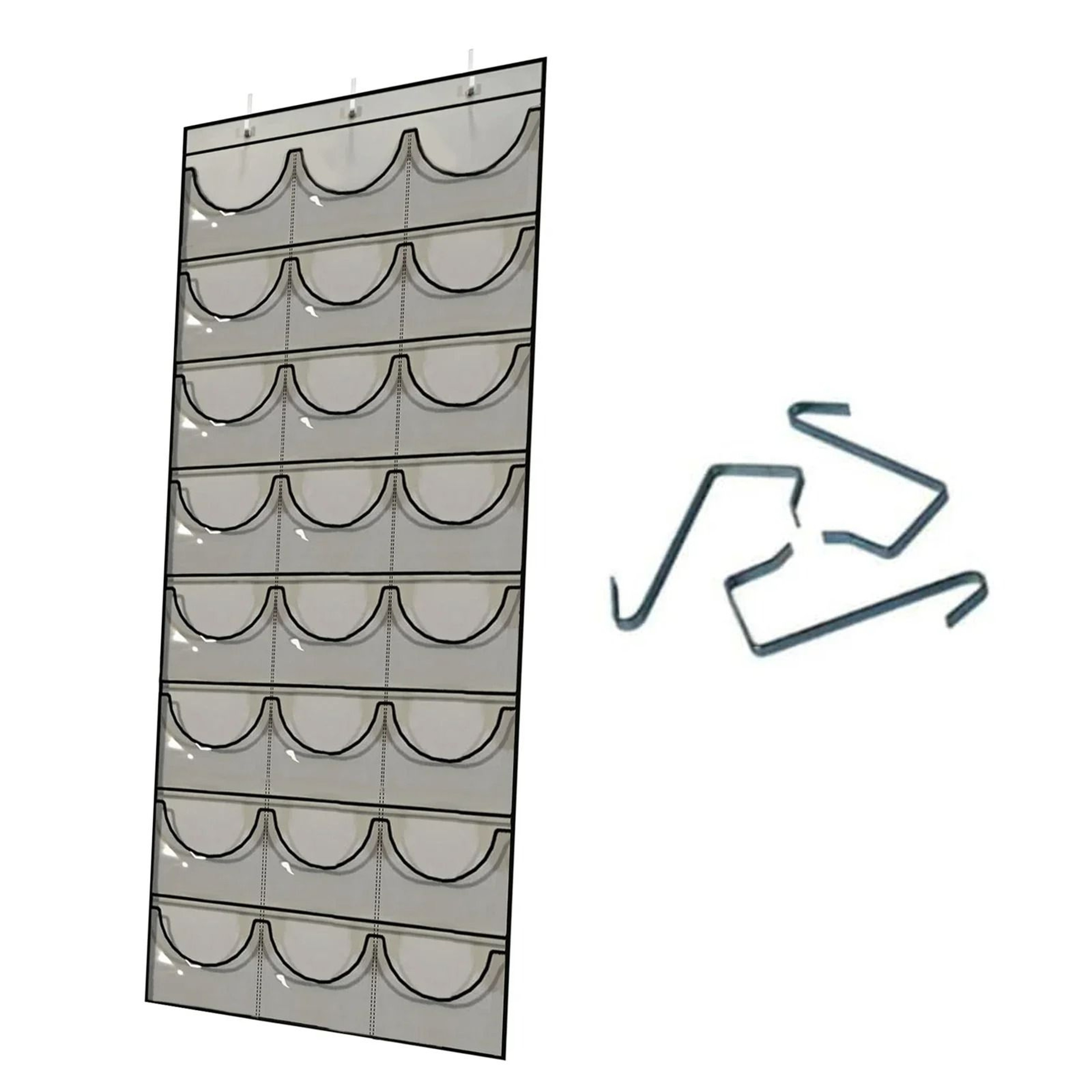 Hat Storage Holder Organizer With 24 Clear Pockets 4