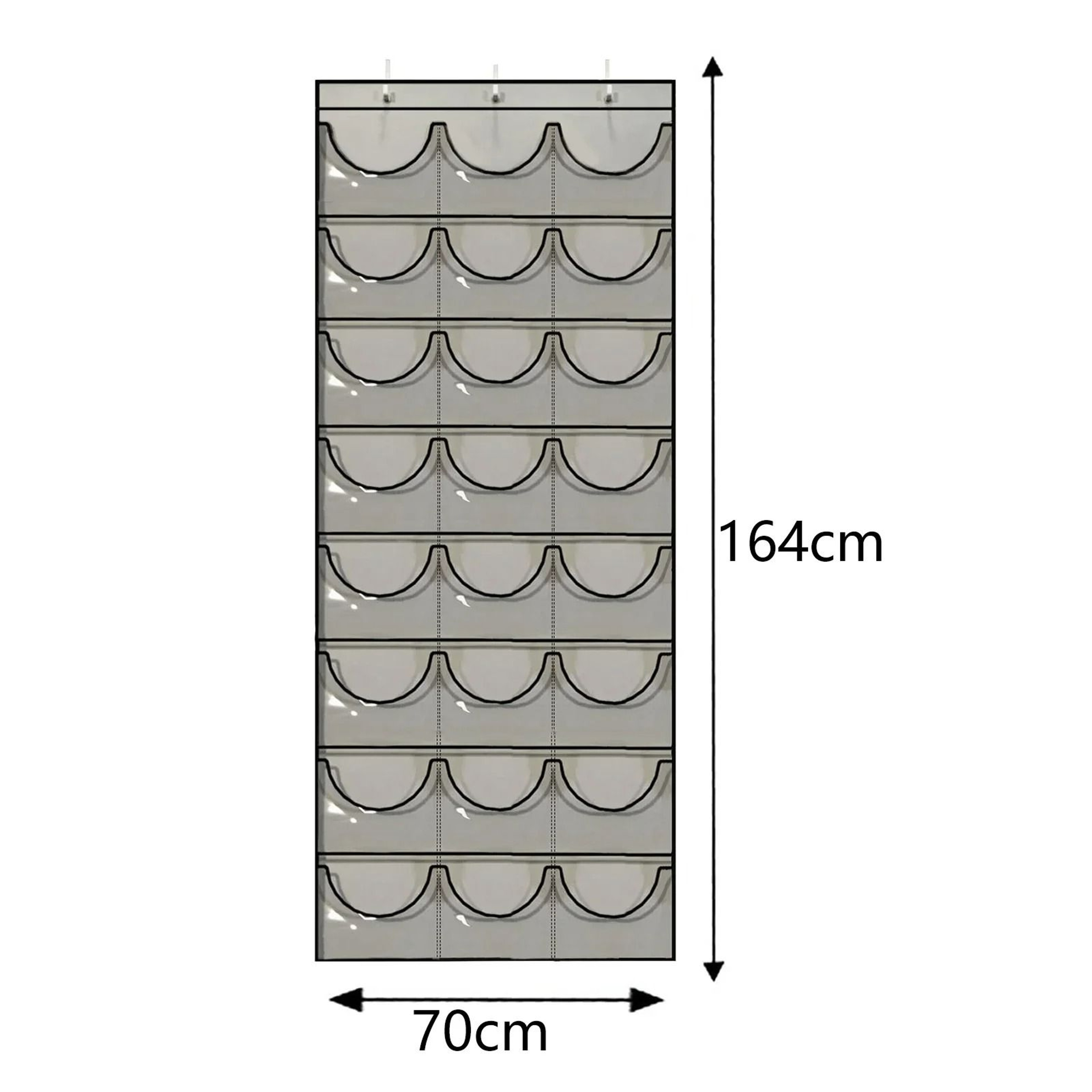 Hat Storage Holder Organizer With 24 Clear Pockets 5