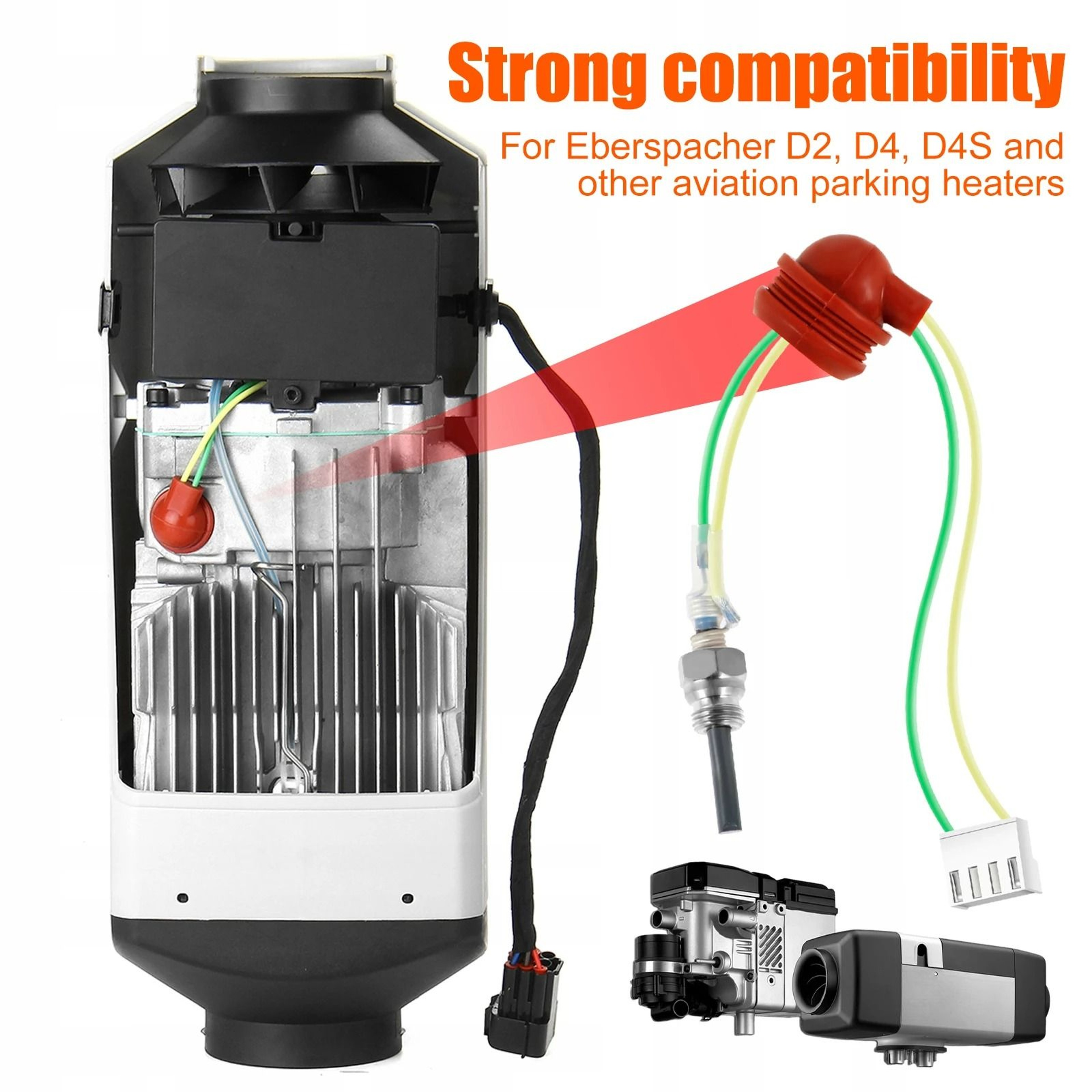 12V Universal Glow Plug Repair Kit  Ignition Maintenance Parts For 2KW 5KW And 8KW Air Diesel Parki 4