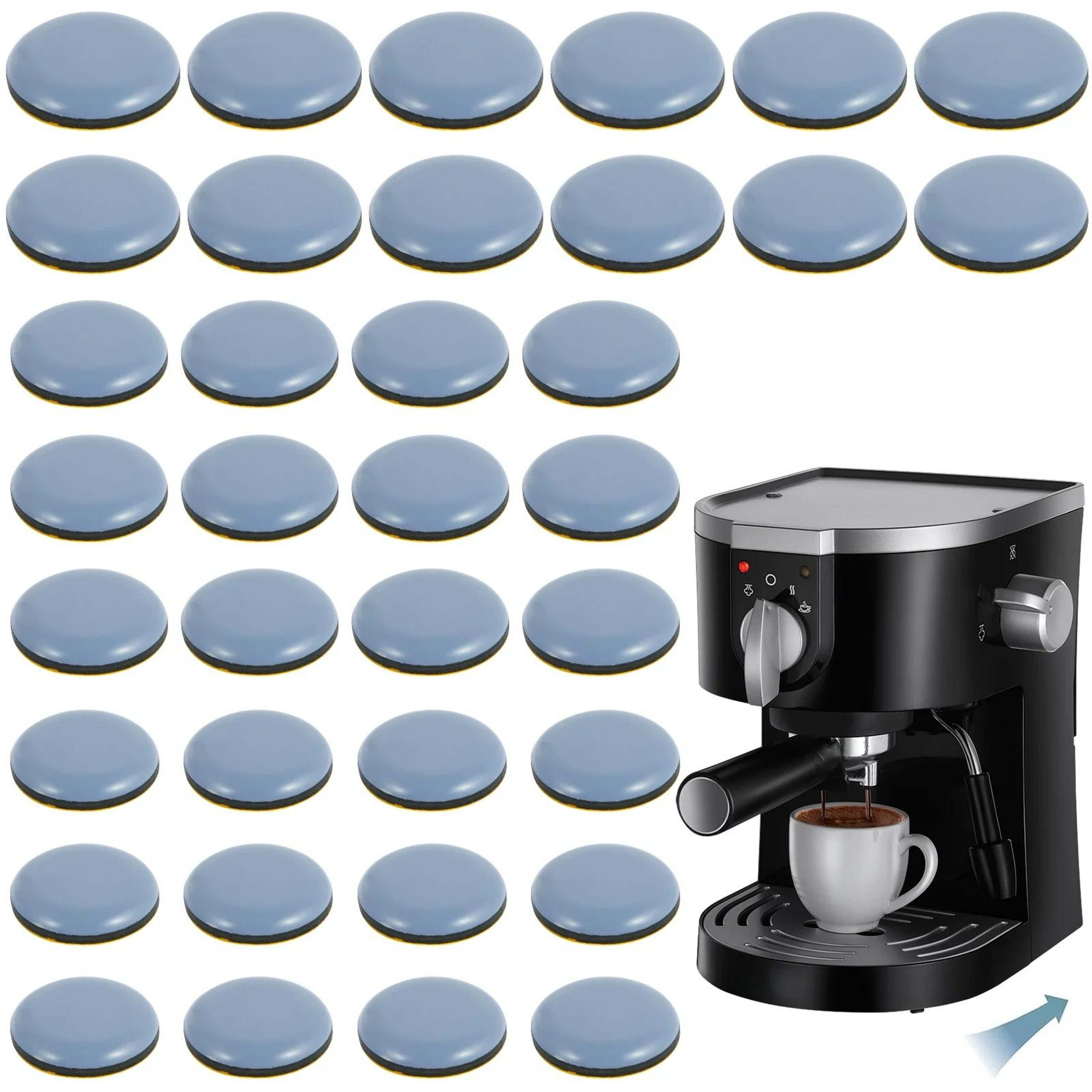 Premium 36Piece SelfAdhesive Kitchen Appliance And Chair Sliders Set 1