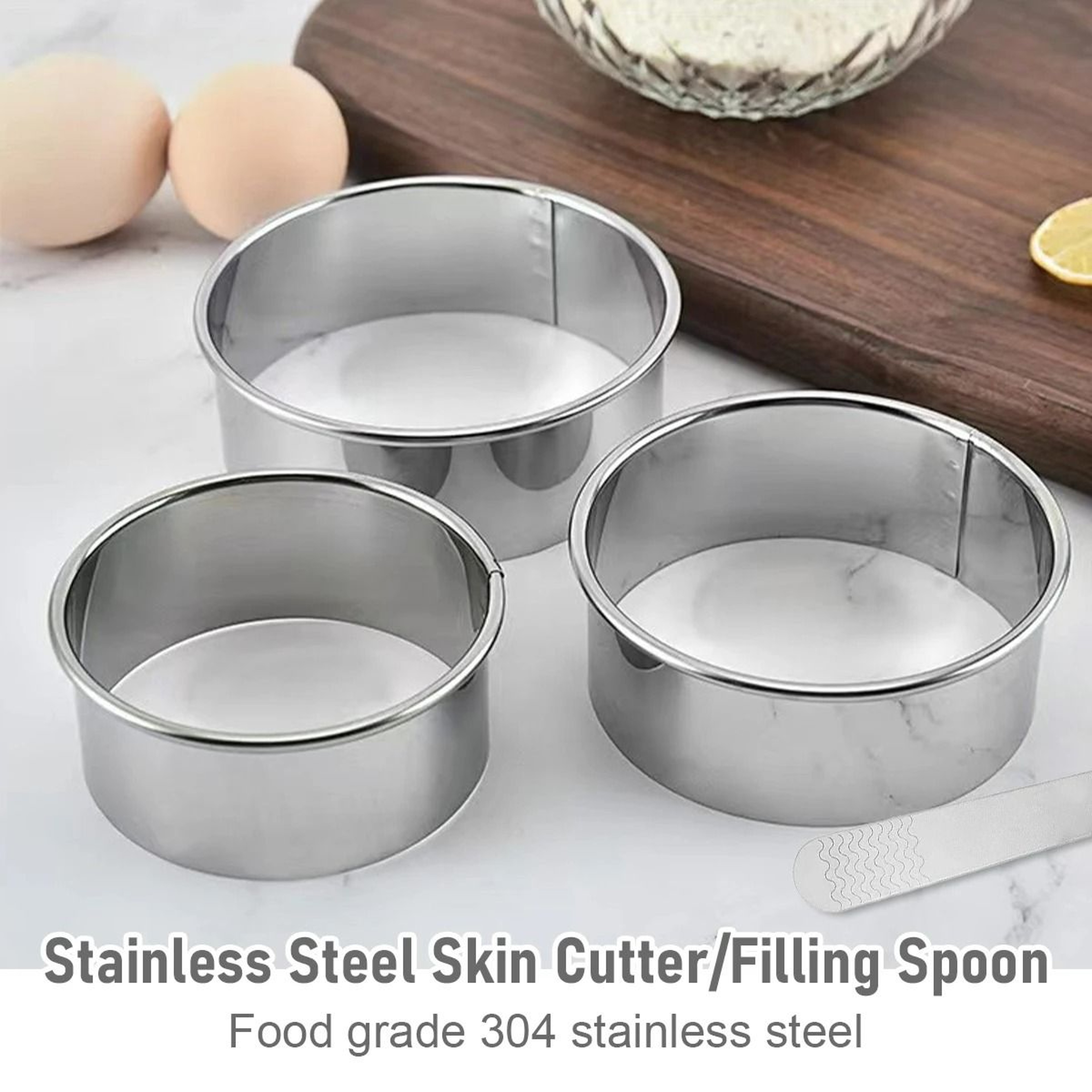 7Piece Stainless Steel Dumpling Maker And Empanada Press Set 3