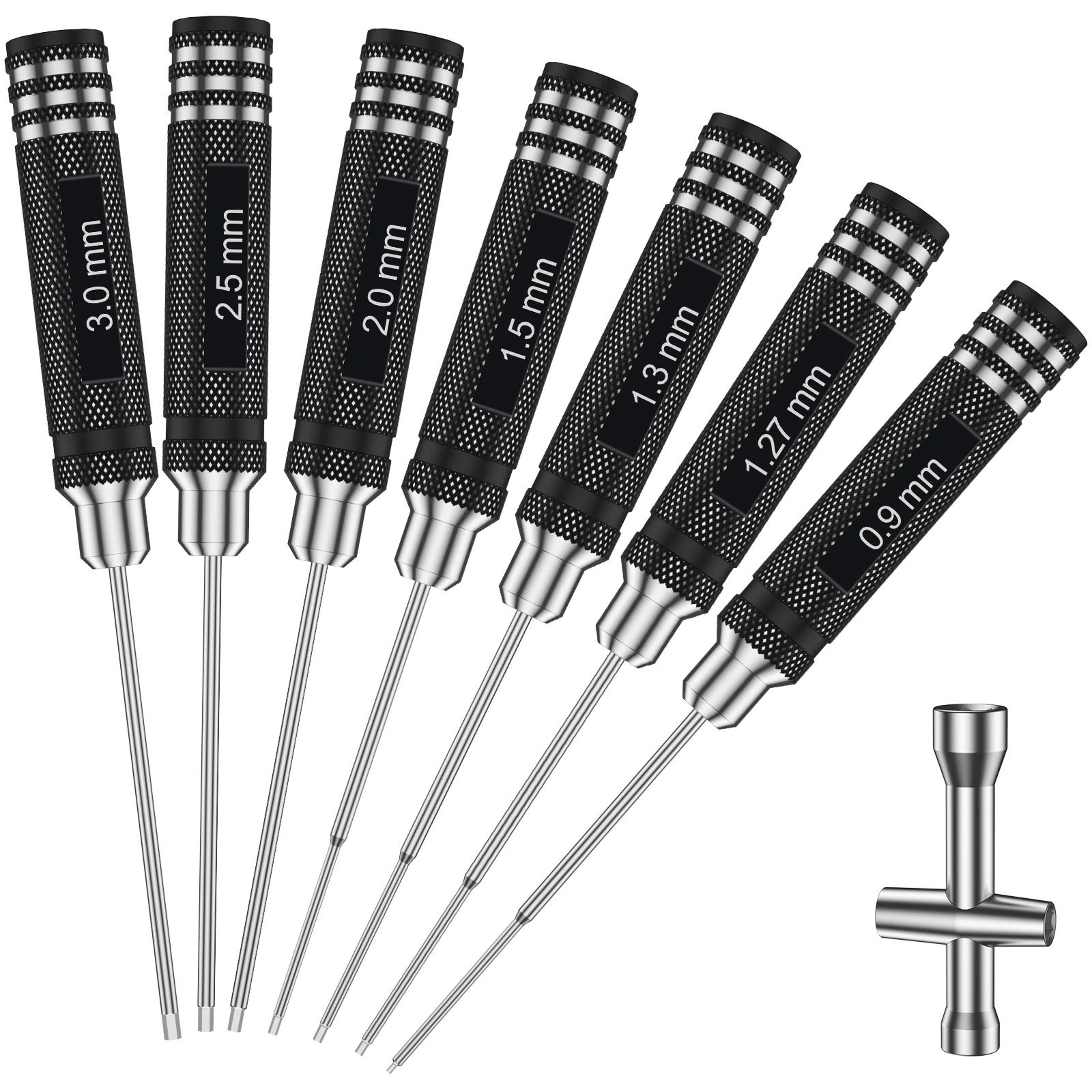 Precision Hex Screwdriver Set  7Piece Metric RC Hobby Tool Kit 7