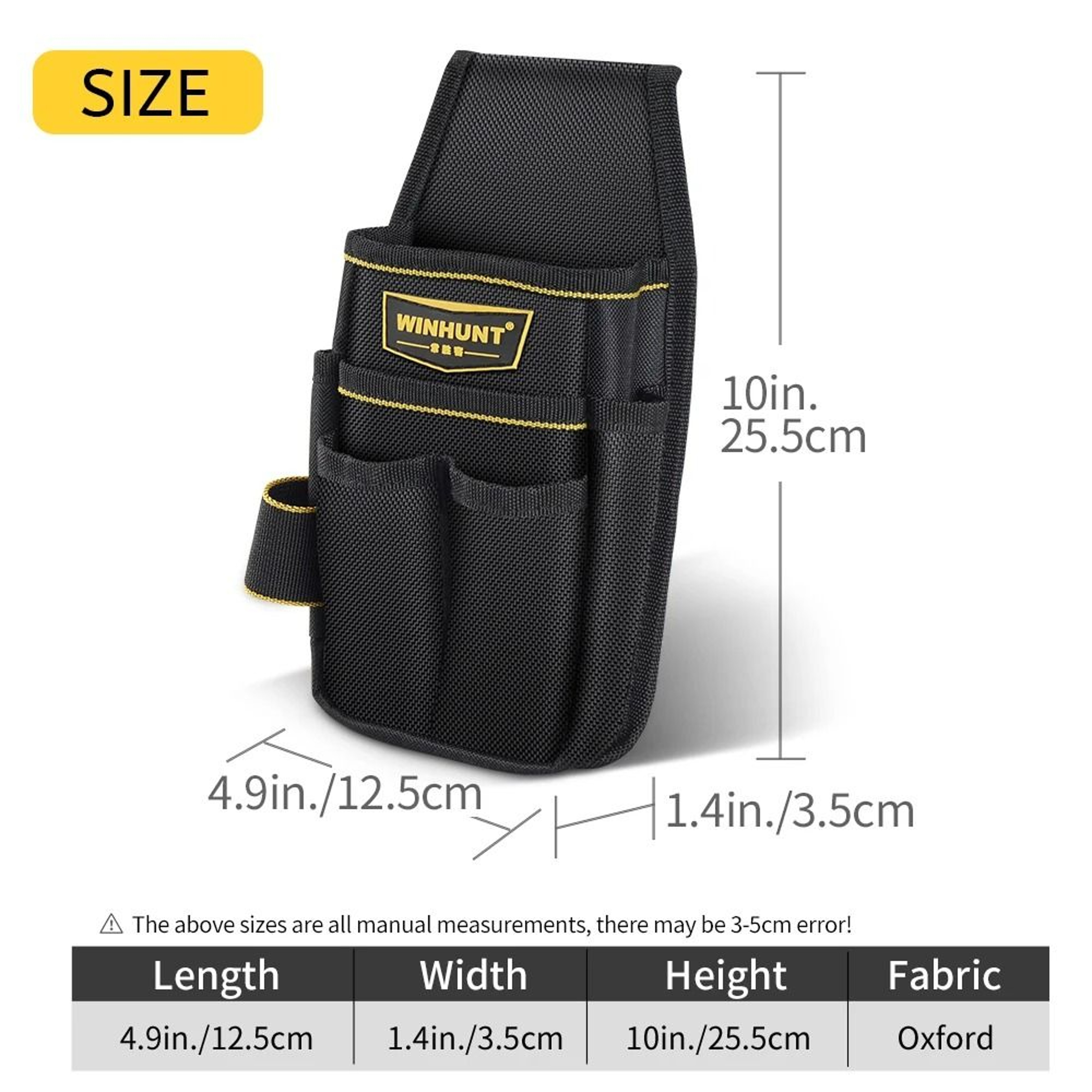 HeavyDuty Tool Pouch  Utility Mini Organizer With Belt Clip For Electricians Carpenters And Constru 6
