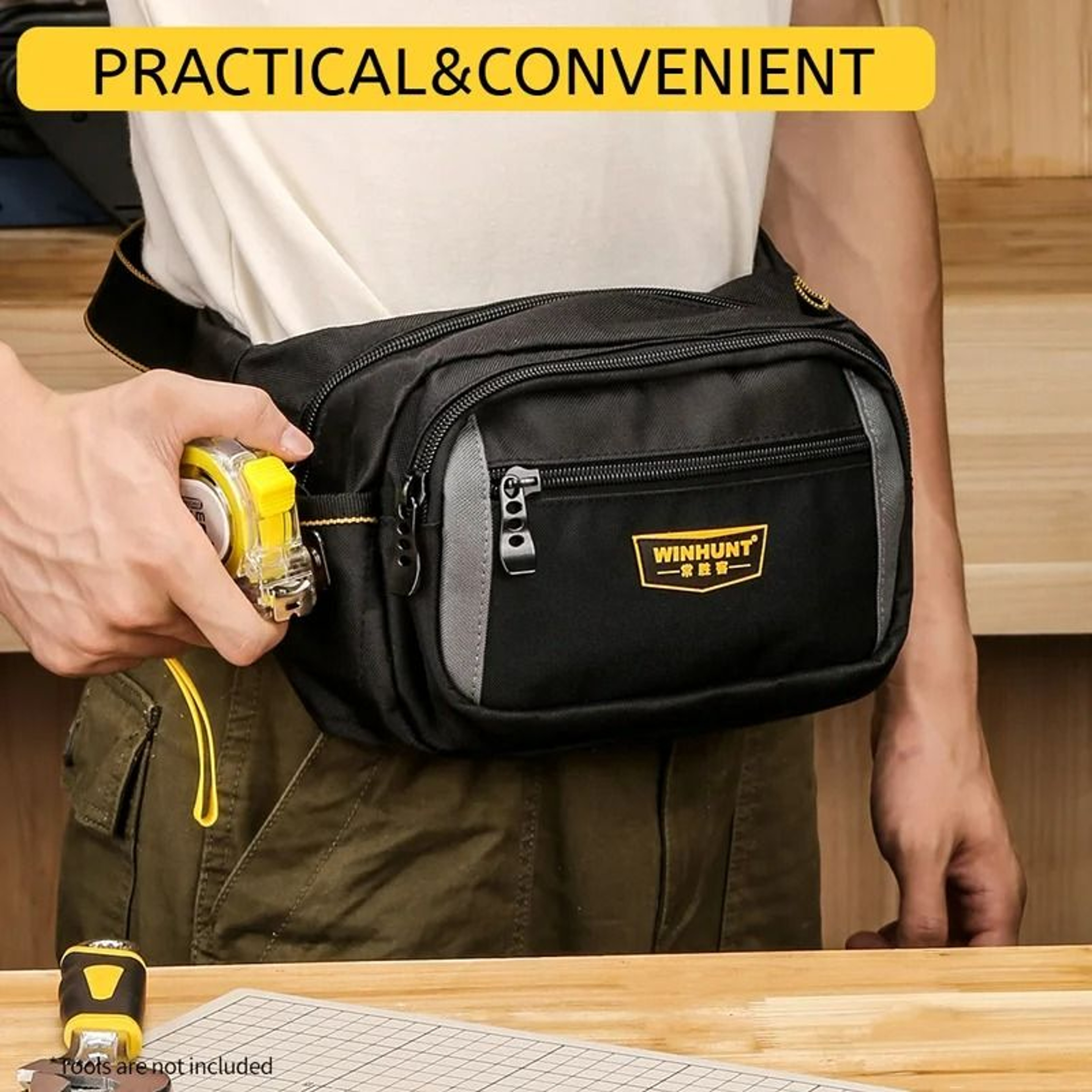 HeavyDuty Electricians Waist Bag  MultiPocket Oxford Cloth Tool Organizer For Home Maintenance 3