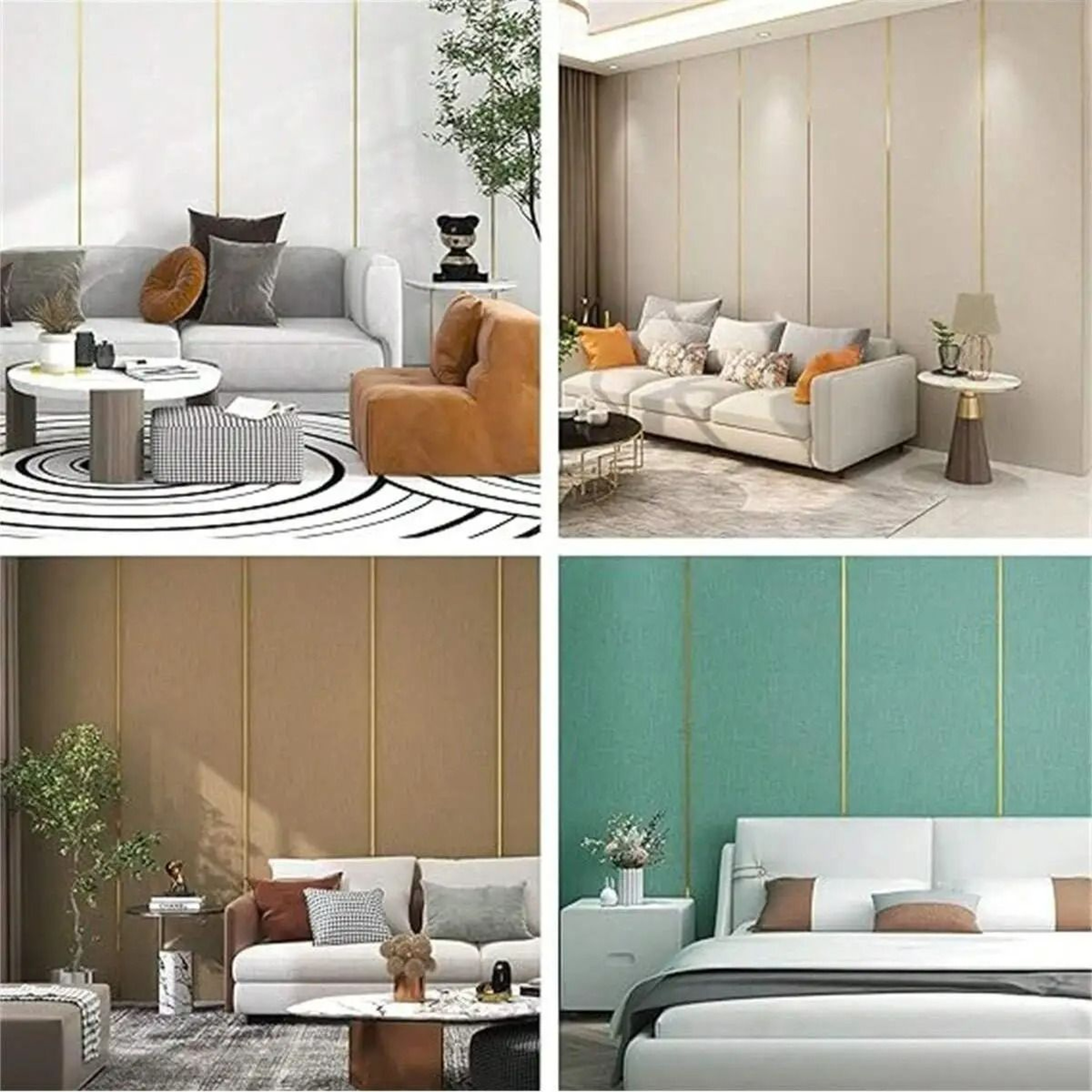Gold Mirror Trim Molding  8mm X 5M SelfAdhesive PVC Decorative Strip For Wall And Ceiling Accent Li 1