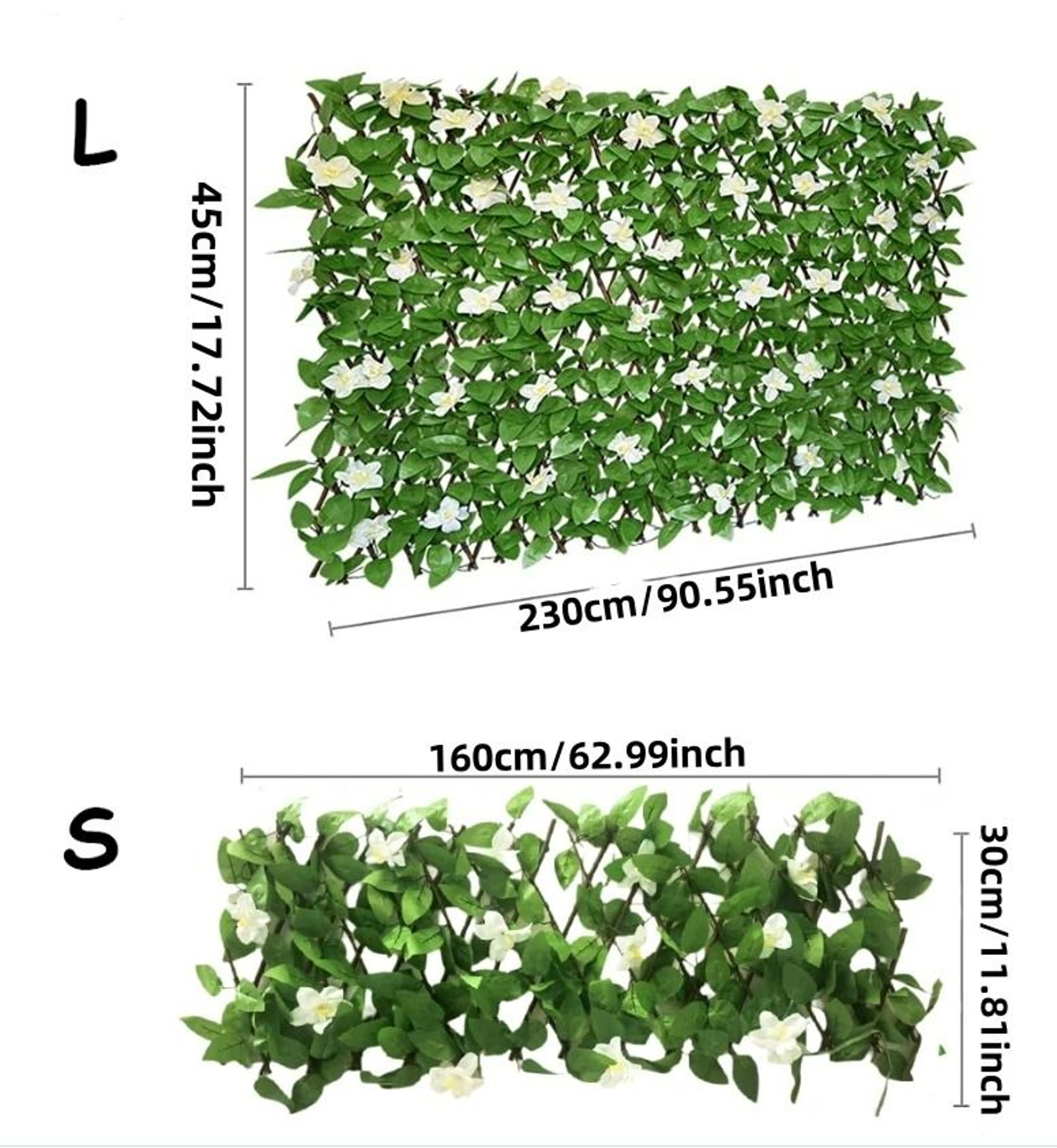 Expandable Willow Hedge Fence  1PC Artificial Ivy Privacy Screen For Balcony And Outdoor Garden Dec 5