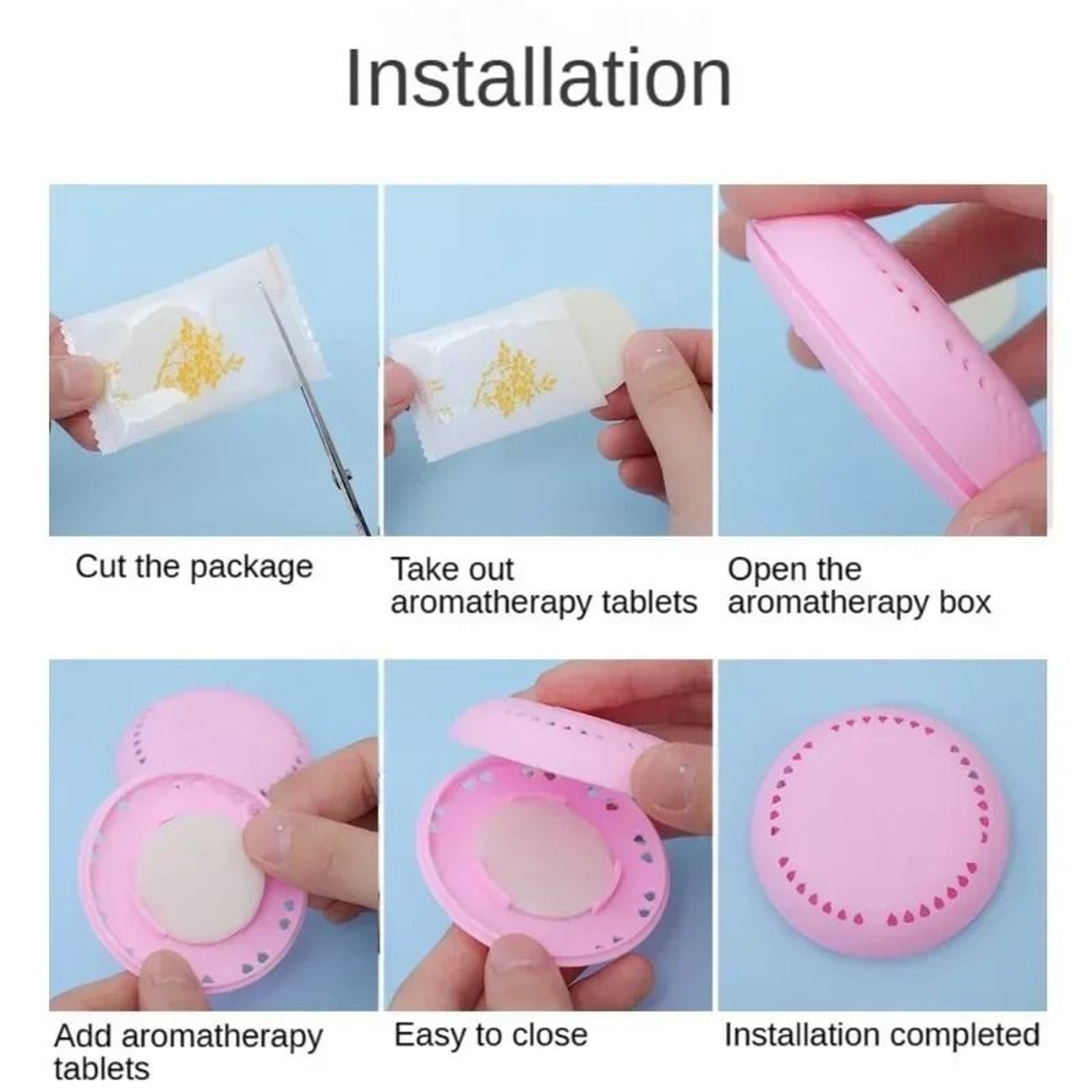 SelfAdhesive Solid Air Freshener Discs  LongLasting Aromatherapy Deodorizers For Bathroom Wardrobe  6
