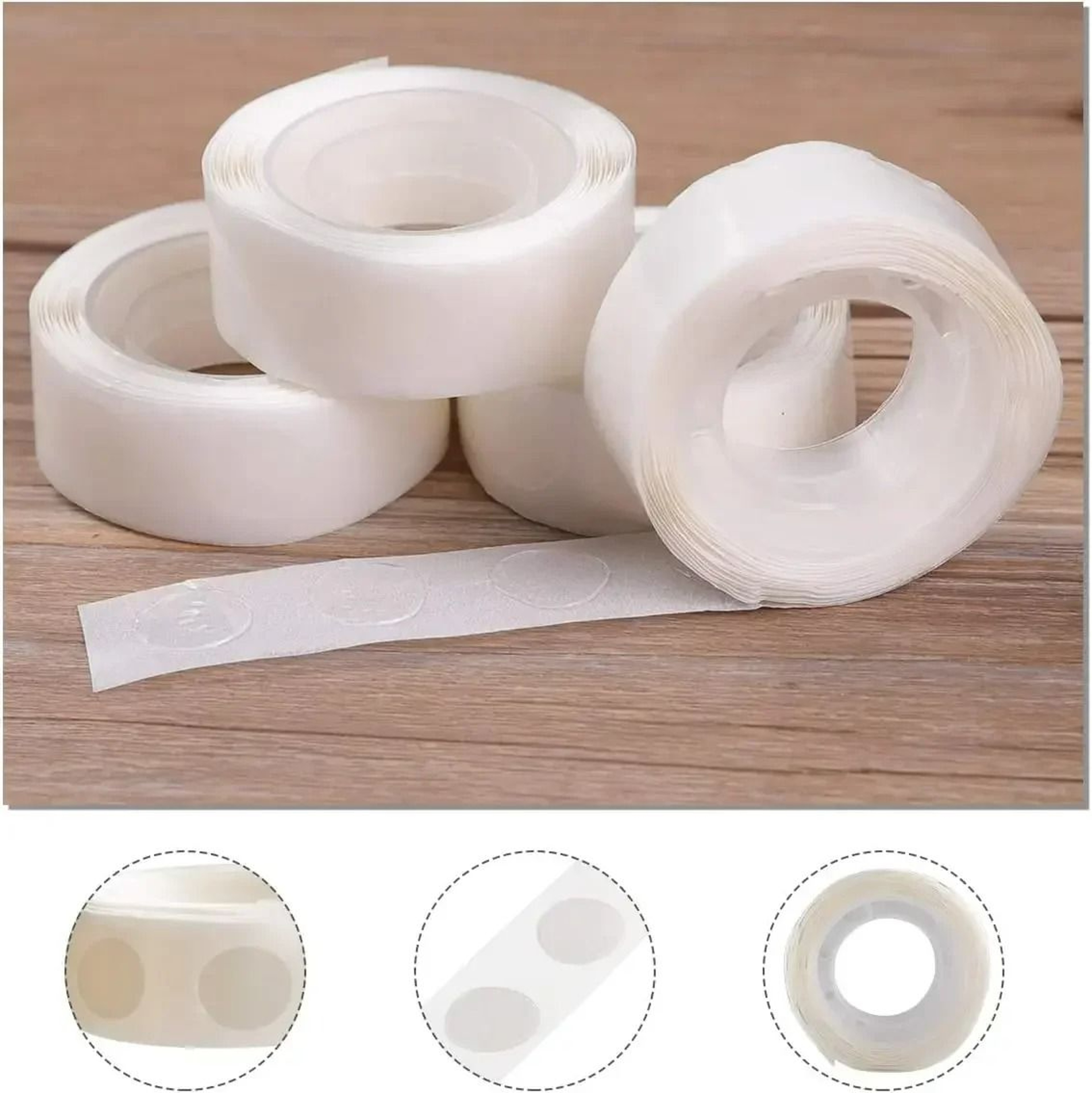 100Pack Balloon Glue Dots  Clear DoubleSided Adhesive Dot Tape Stickers For Birthday And Wedding Pa 3