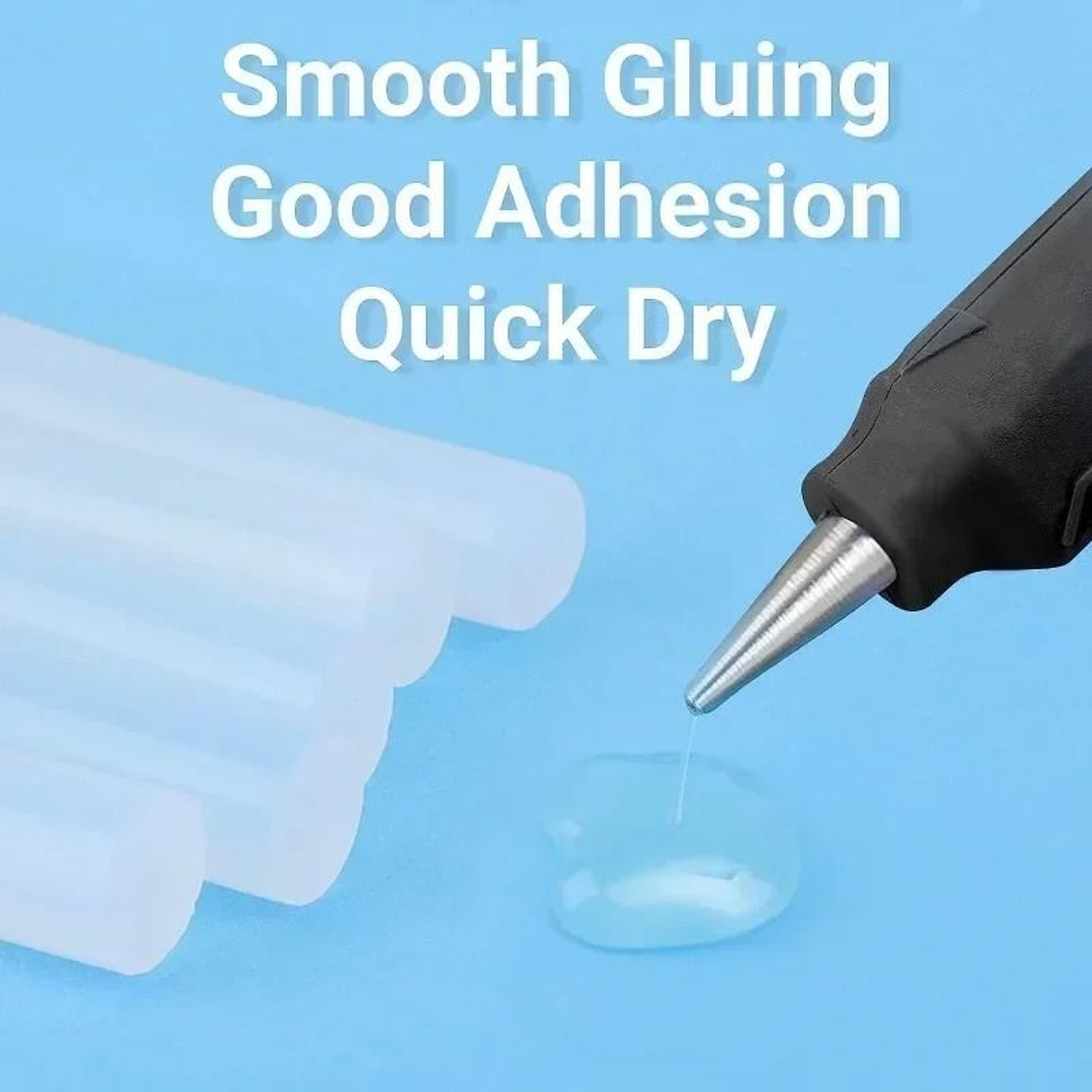 Clear Crystal MultiPurpose Hot Melt Glue Sticks 100Piece Set 4
