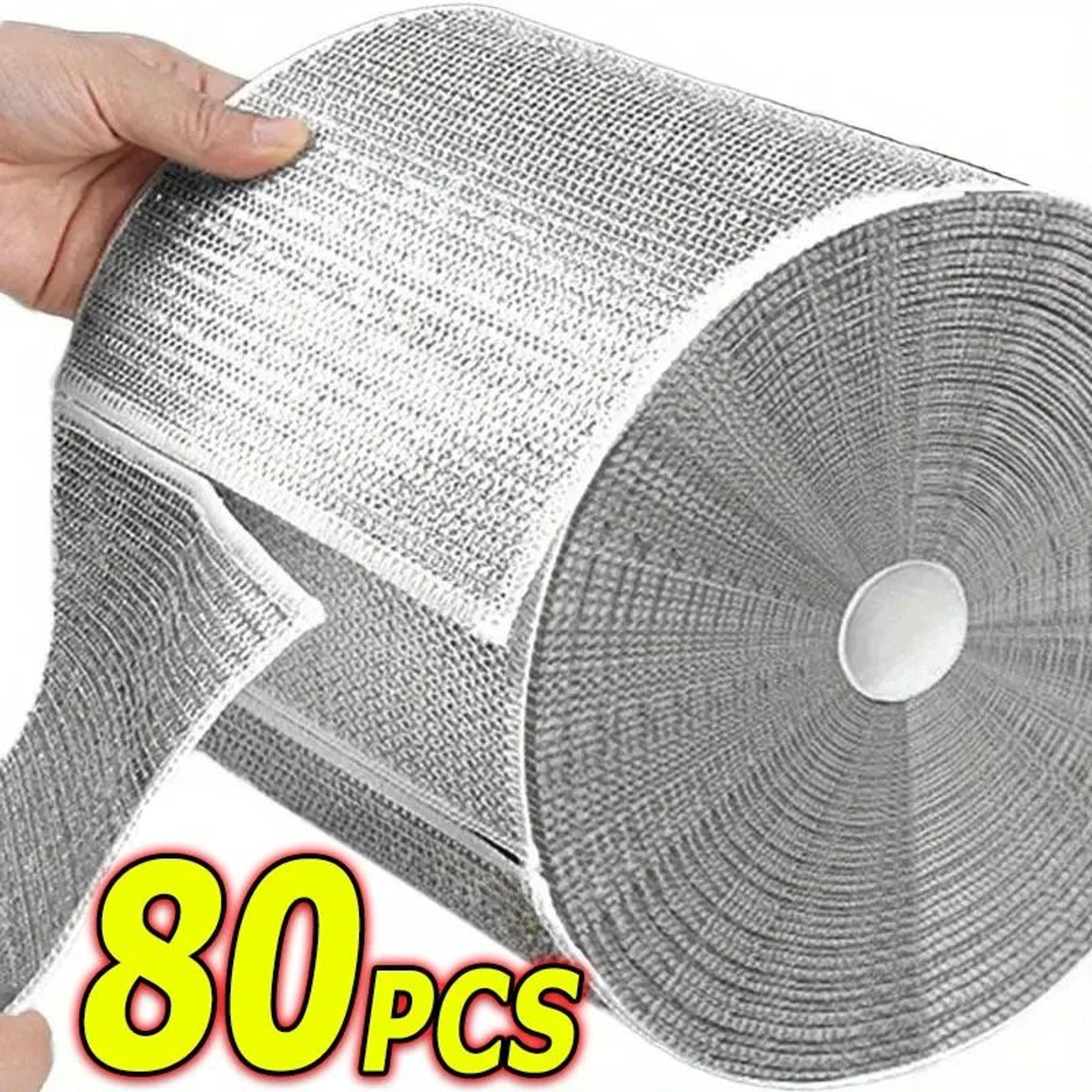 Thickened DoubleSided Steel Wire Magic Cleaning Cloths 80Piece Set 0