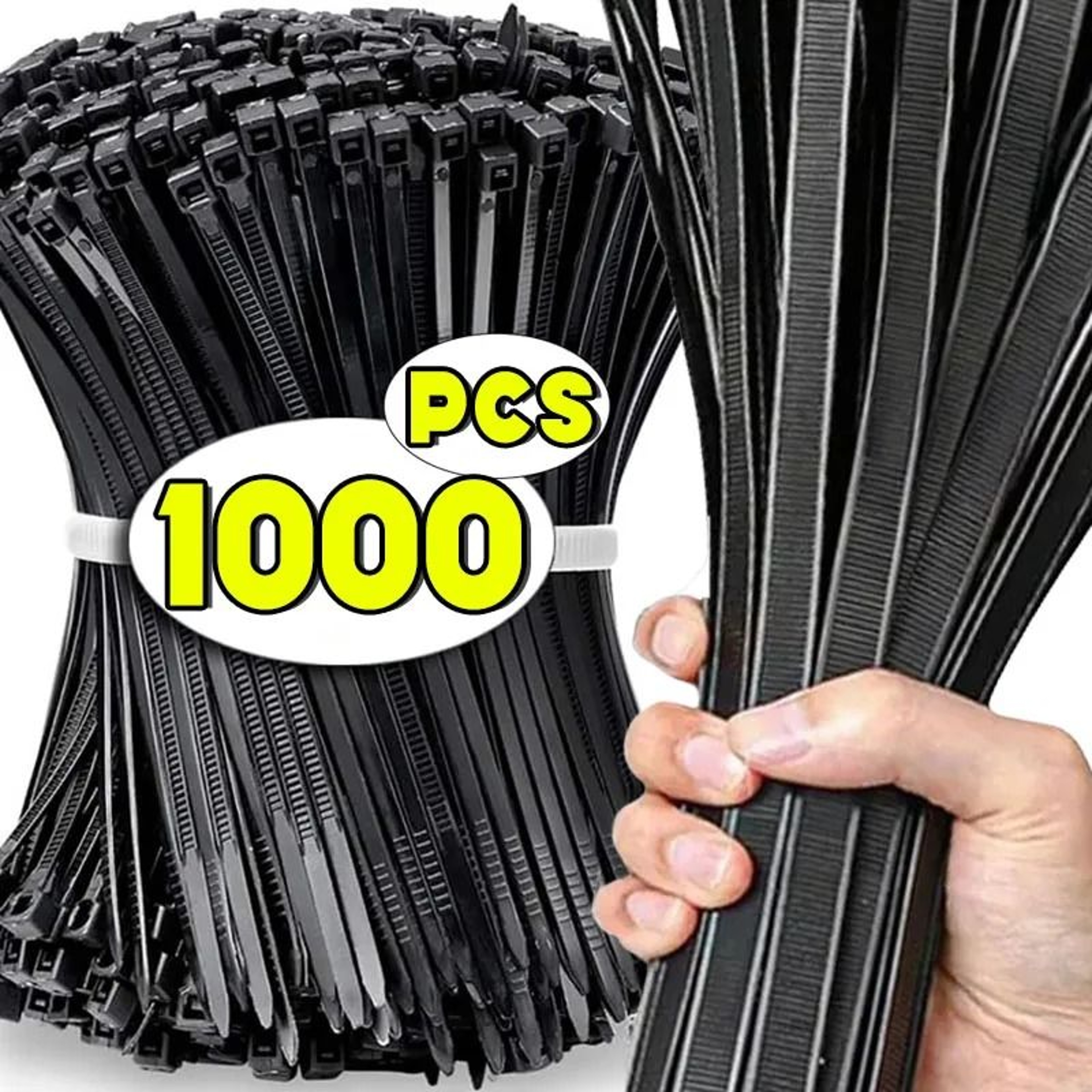 Elite HeavyDuty SelfLocking Nylon Zip Ties 100Piece Set 0