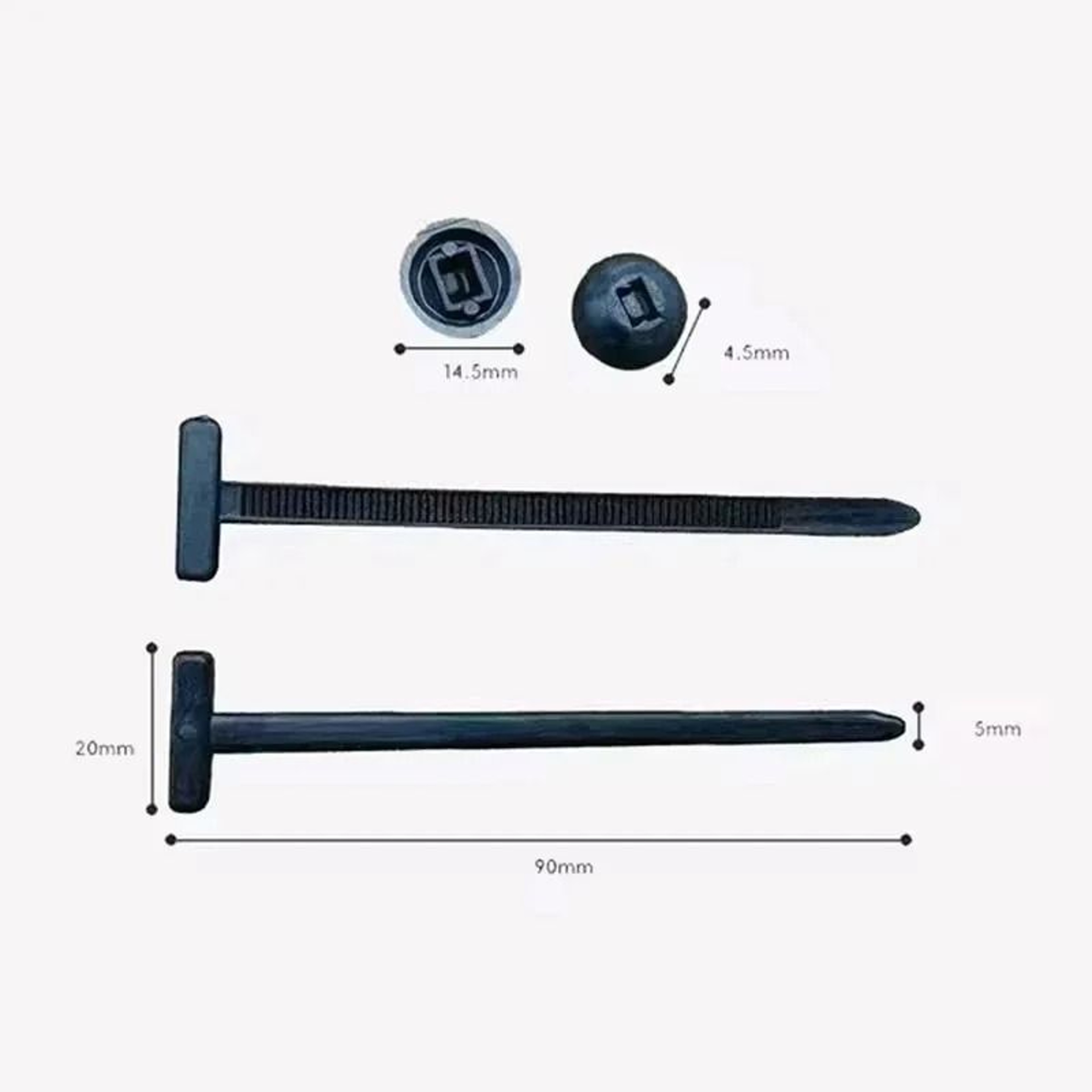 Auto Fastener Cable Tie Expansion Clips 500Piece Bulk Pack 6
