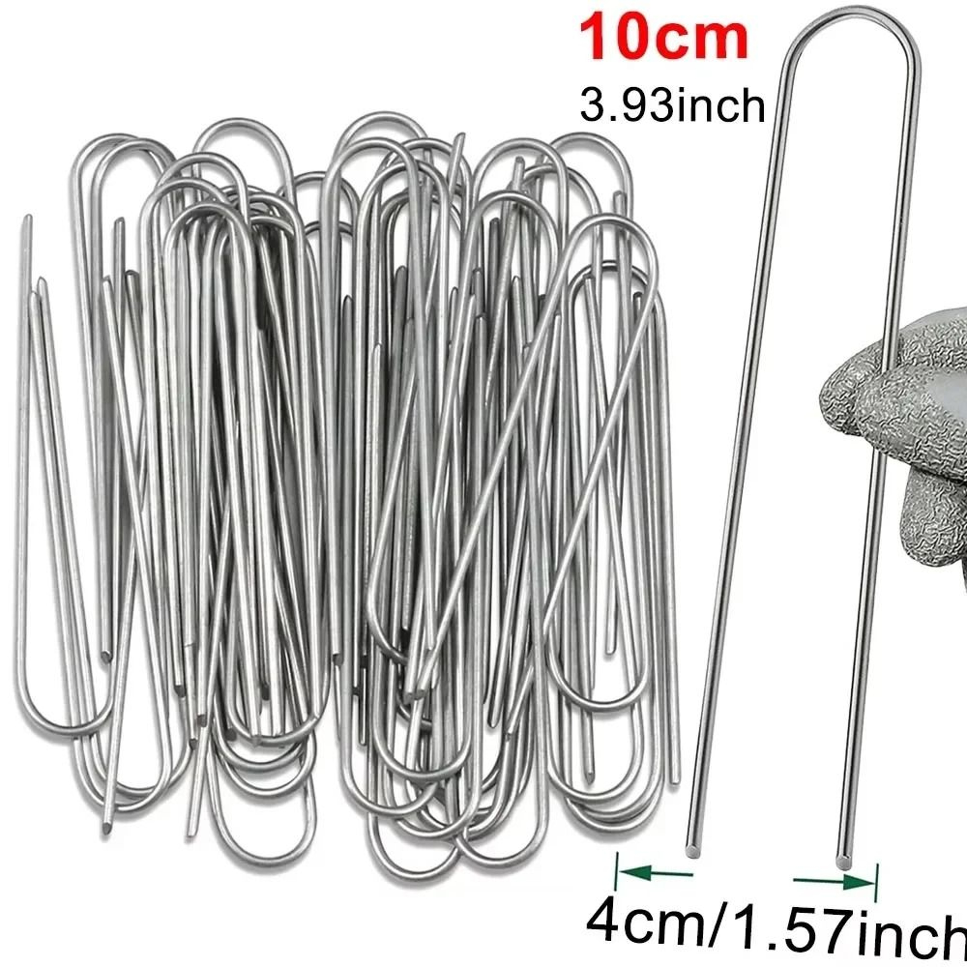 HeavyDuty Galvanized UType Garden Landscape Staples 1000Piece Bulk Pack 7