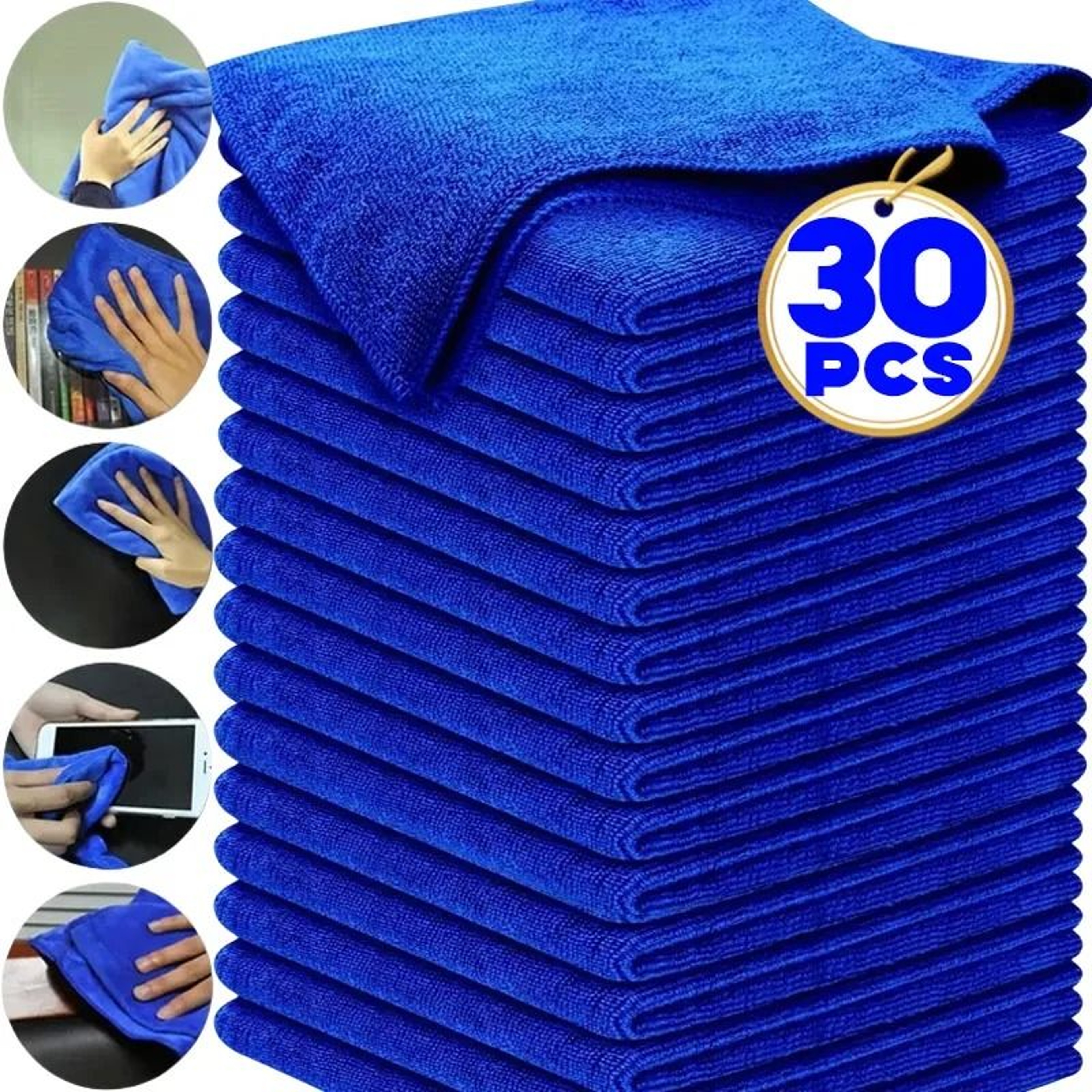 Premium MultiSurface Microfiber Car Wash And Home Cleaning Towels 30Piece Pack 0