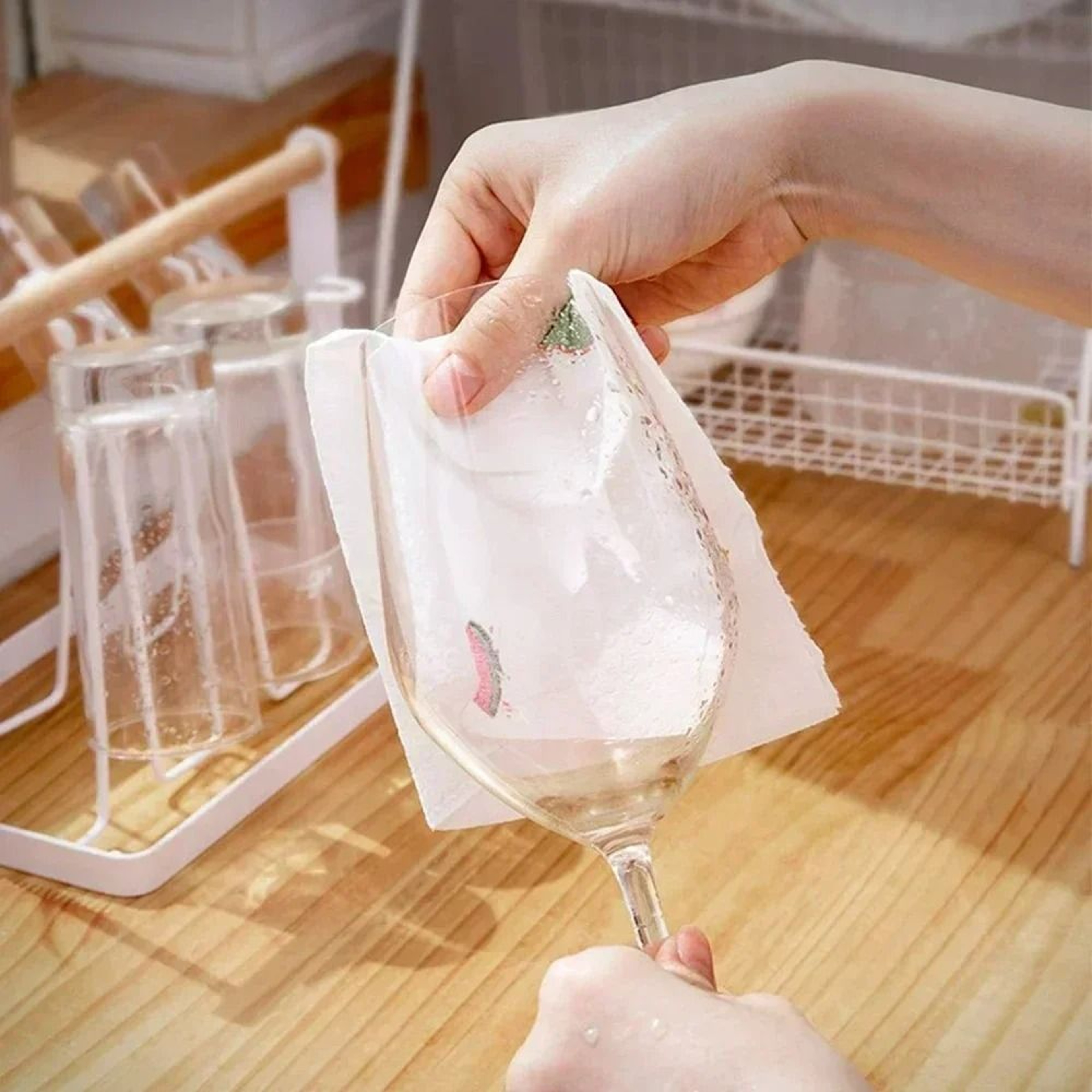 Reusable NonWoven Kitchen Cleaning Rags 50Piece Single Roll 2