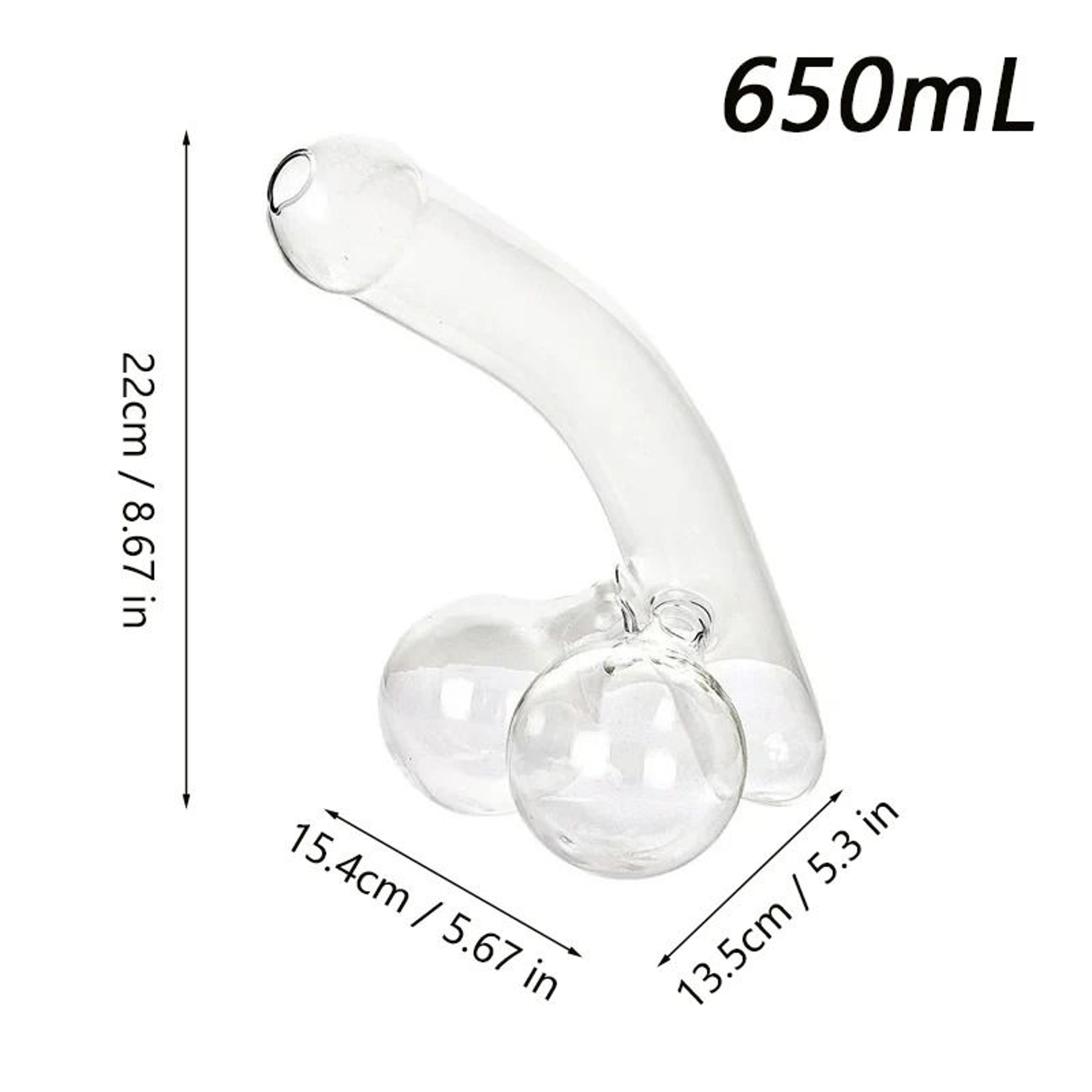 Flipping The Bird Middle Finger Glass Decanter 6
