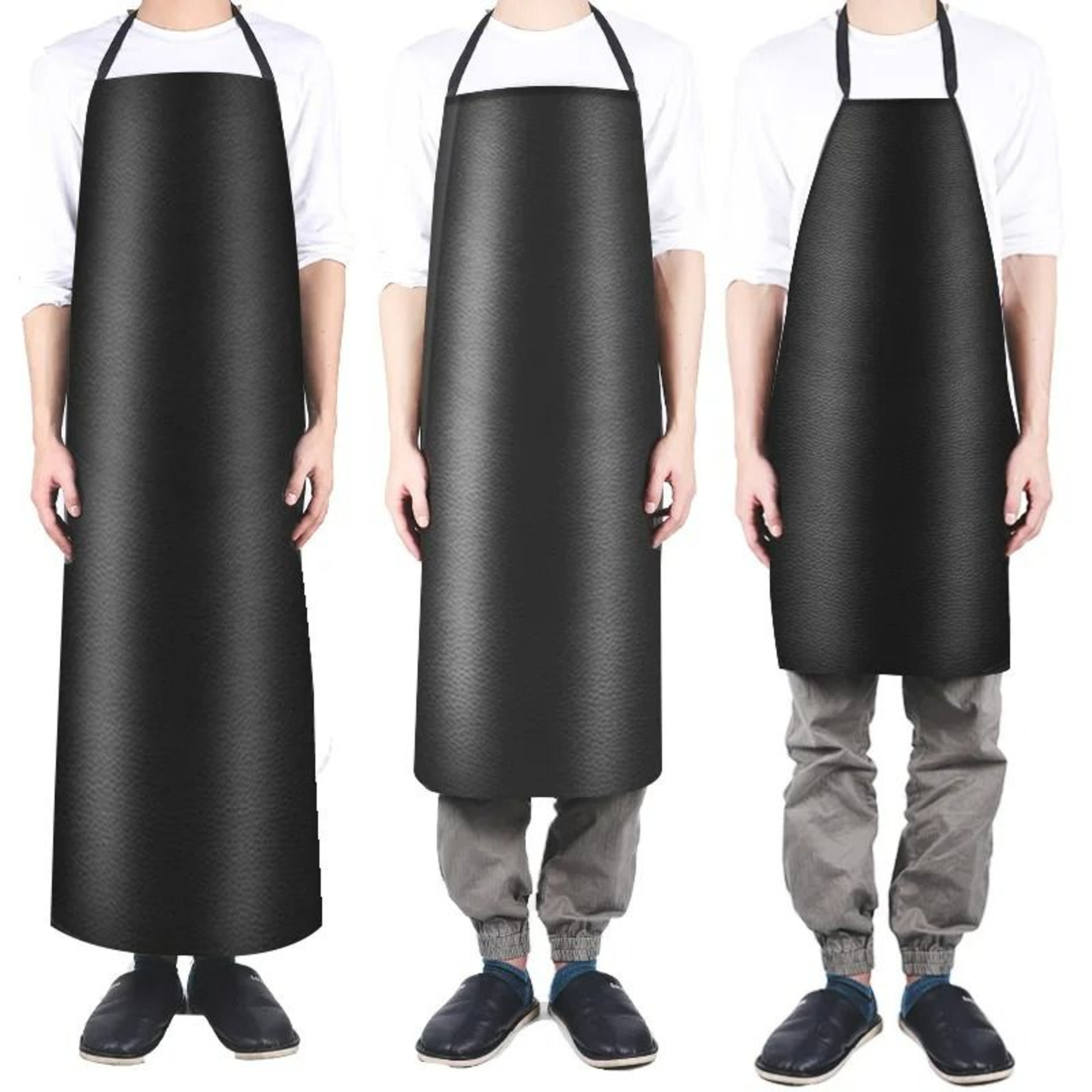 HeavyDuty Waterproof OilProof Extended PU Leather Work Apron 1