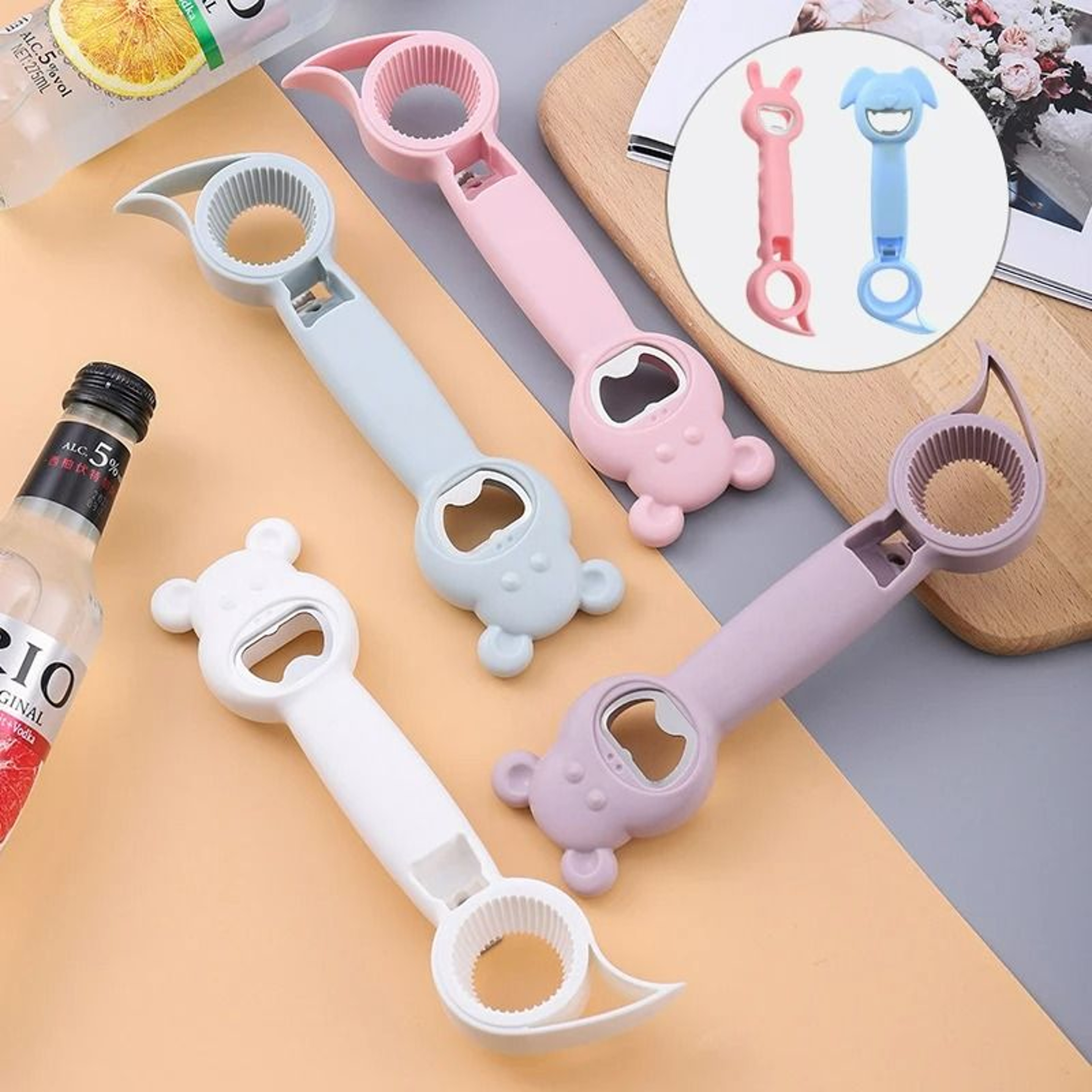 4in1 Multifunctional Safety Can  Bottle Opener 0