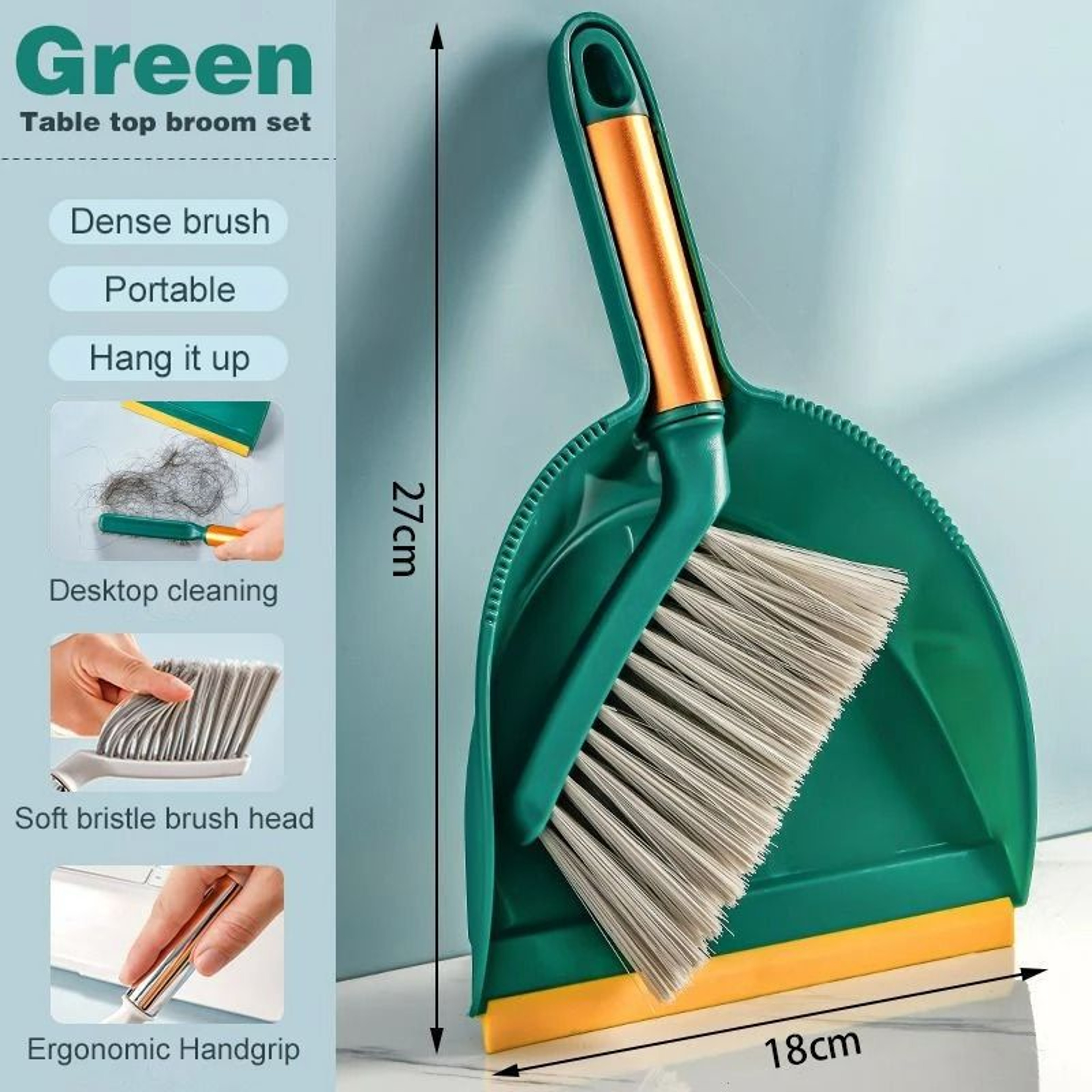 Desktop Mini Broom  Dustpan Set 8
