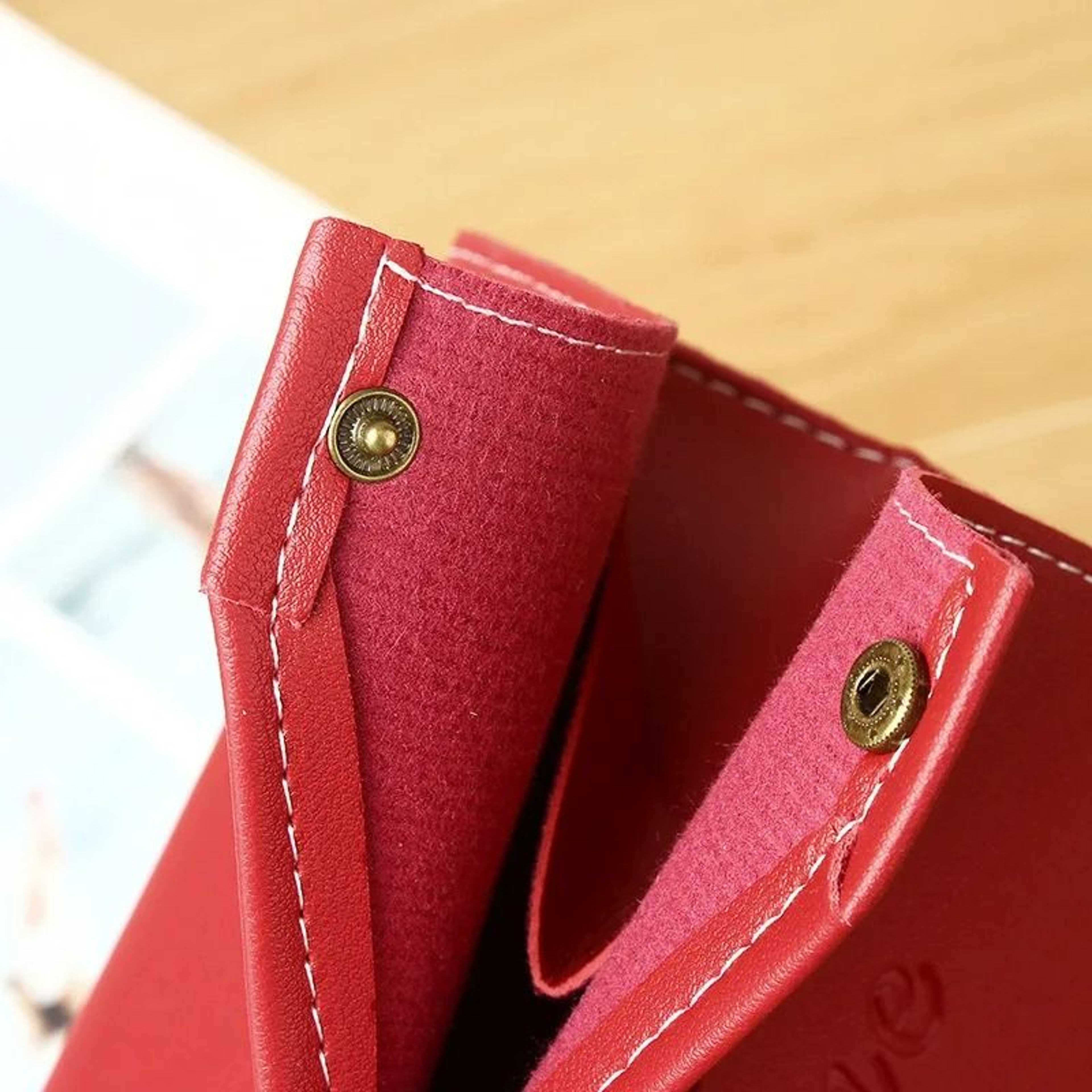 PU Leather VShaped Napkin  Tissue Storage Box 3