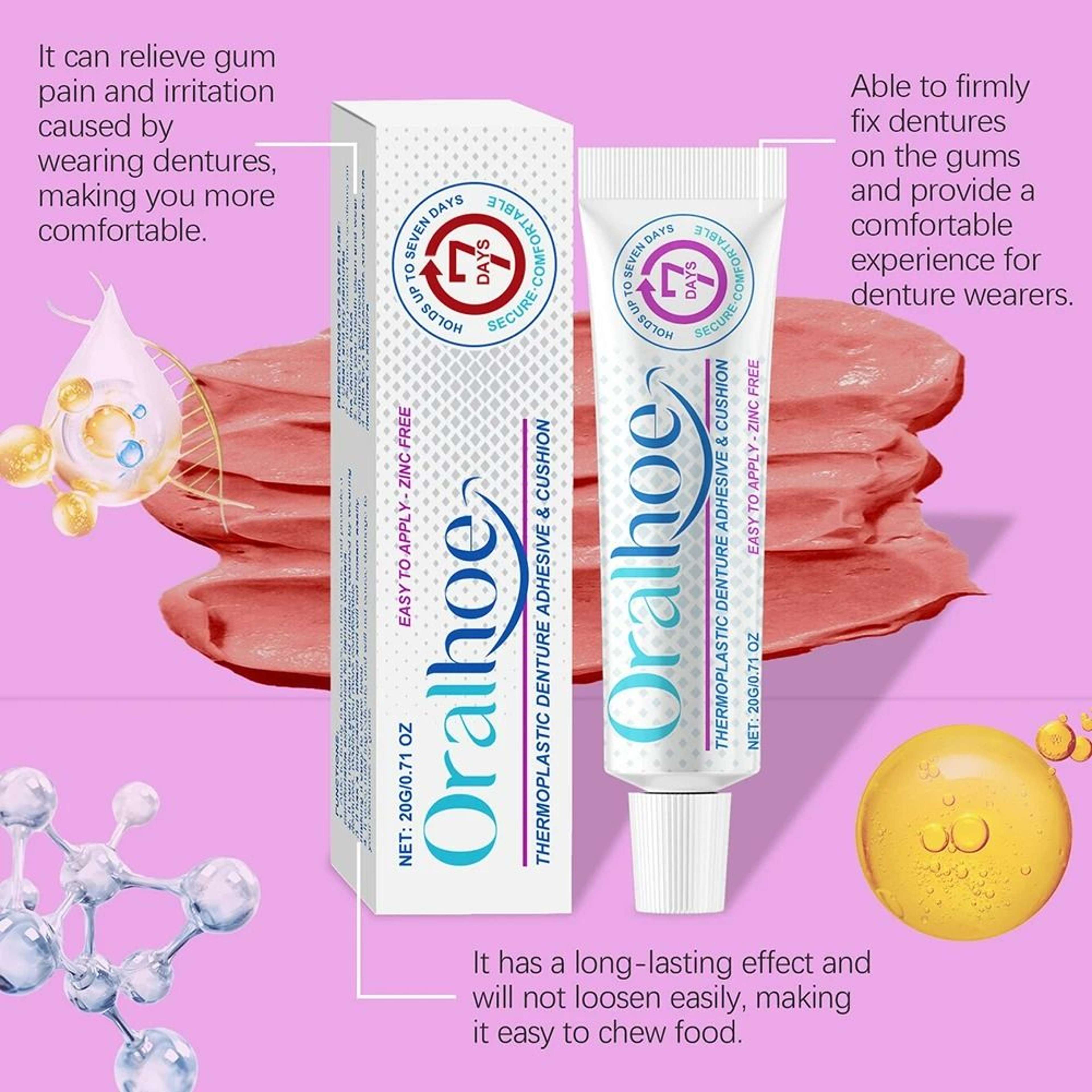 Thermoplastic Denture Reliner Adhesive Cream 4