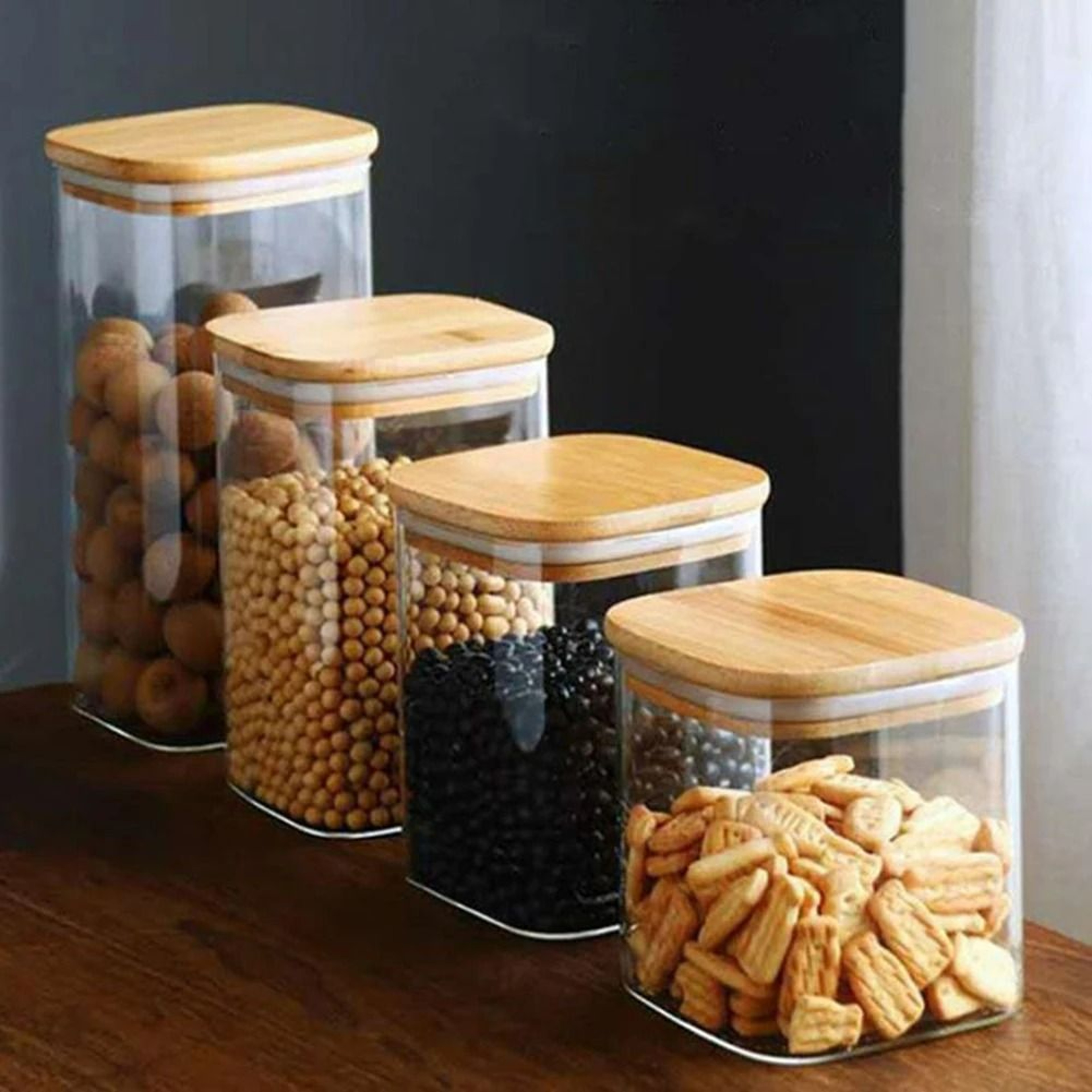 Airtight Borosilicate Glass Storage Jars 5