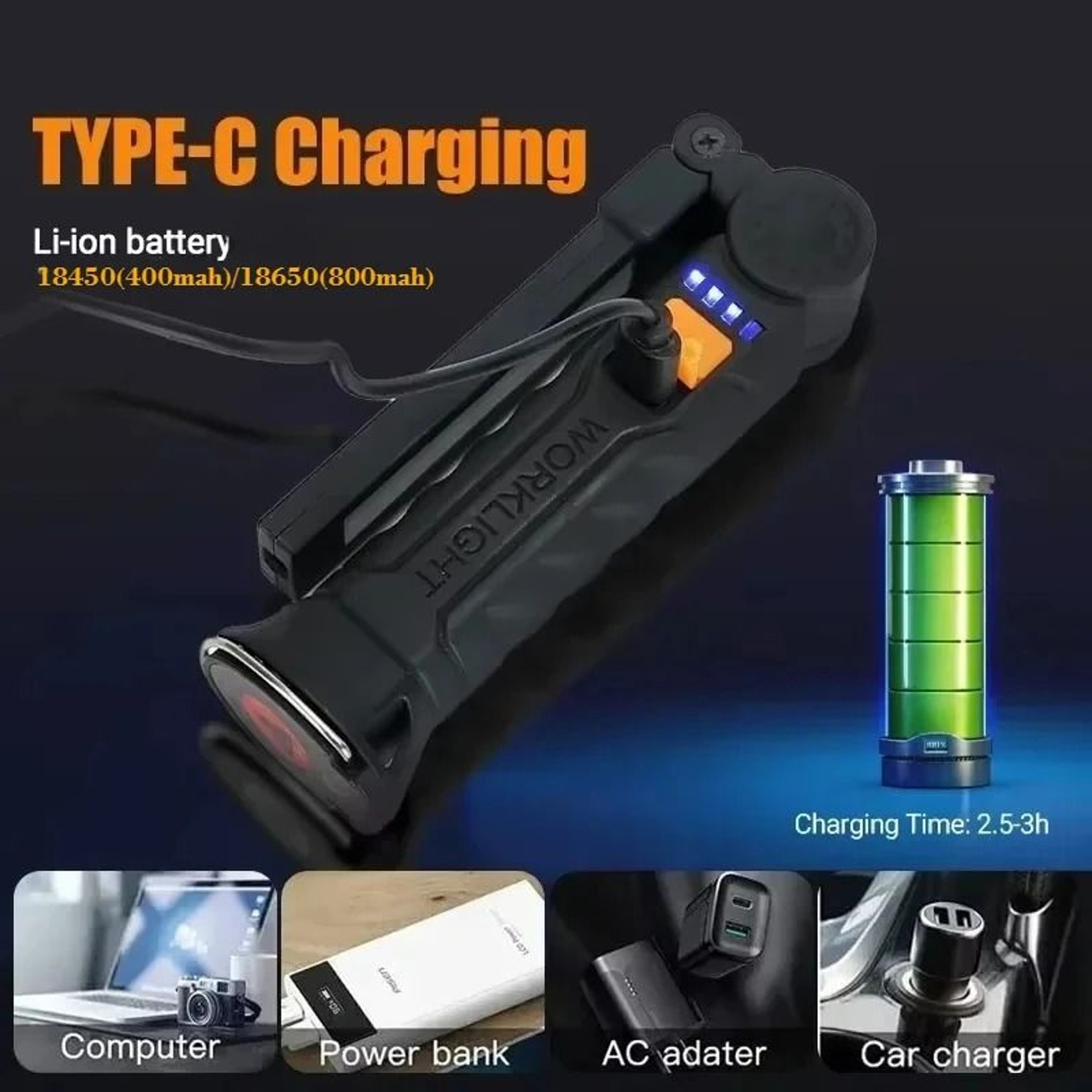 Magnetic LED Work Light  Emergency Lantern 5