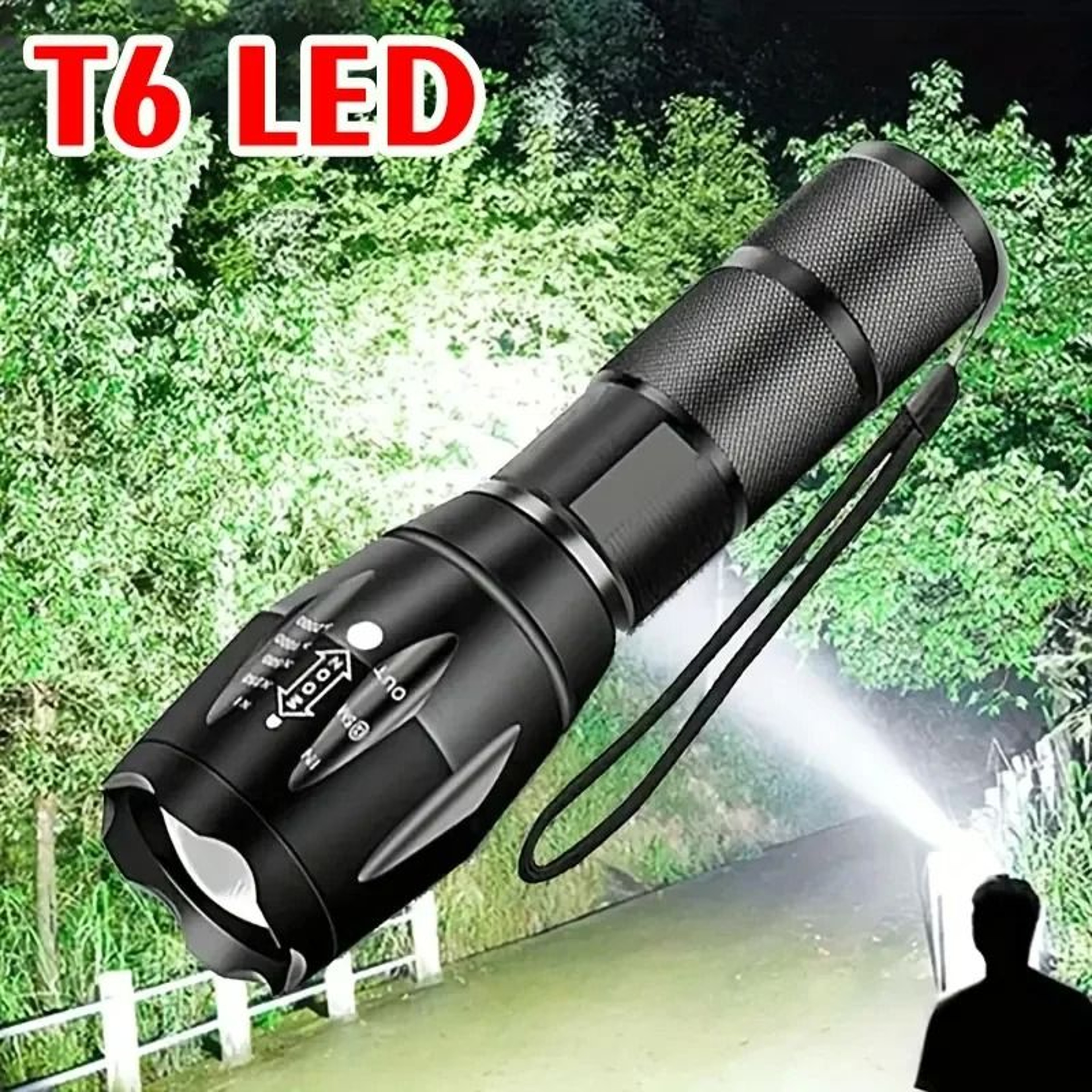 Max 5Mode Tactical Zoom LED Flashlight 1