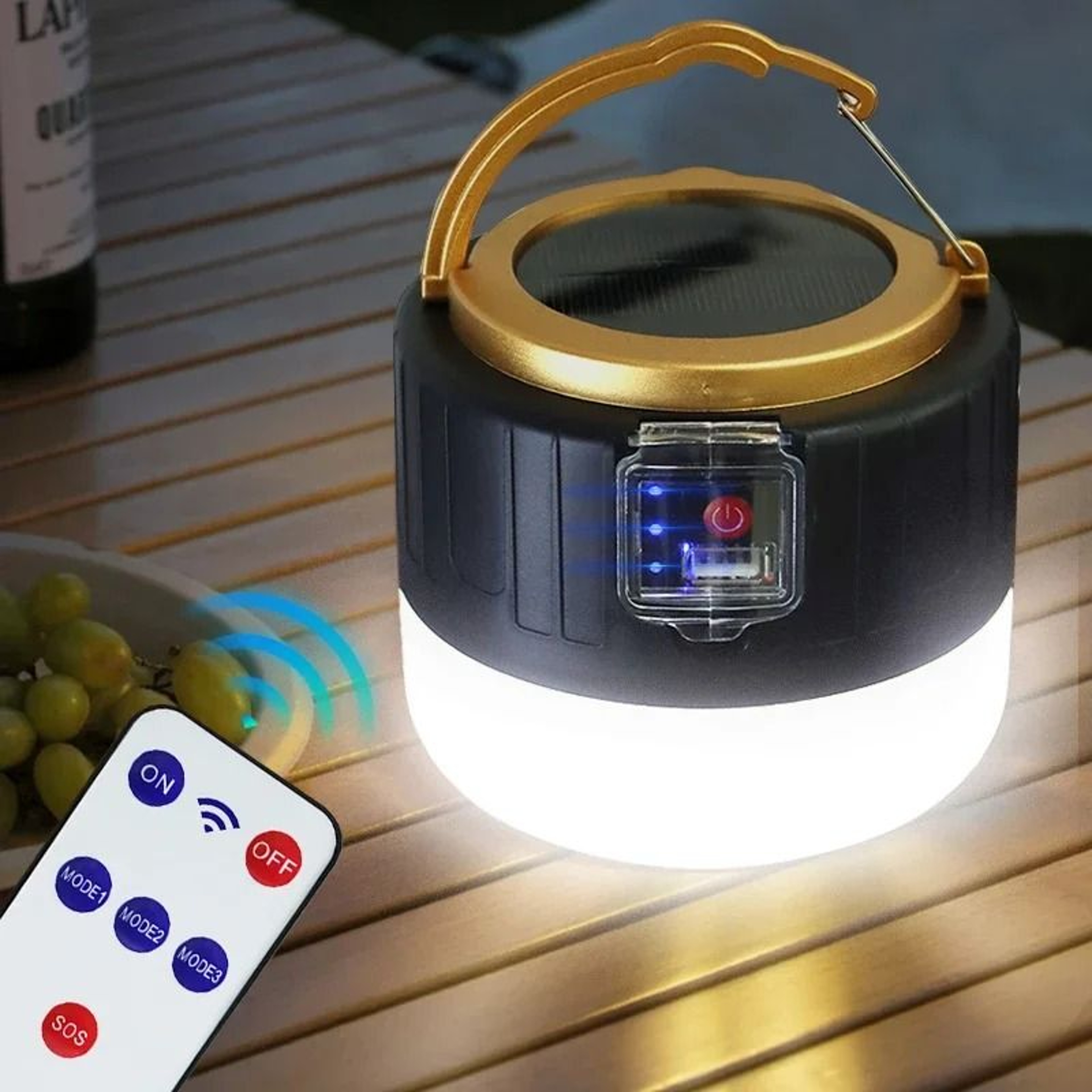 Solar Power LED Camping Lantern  Emergency Light 0