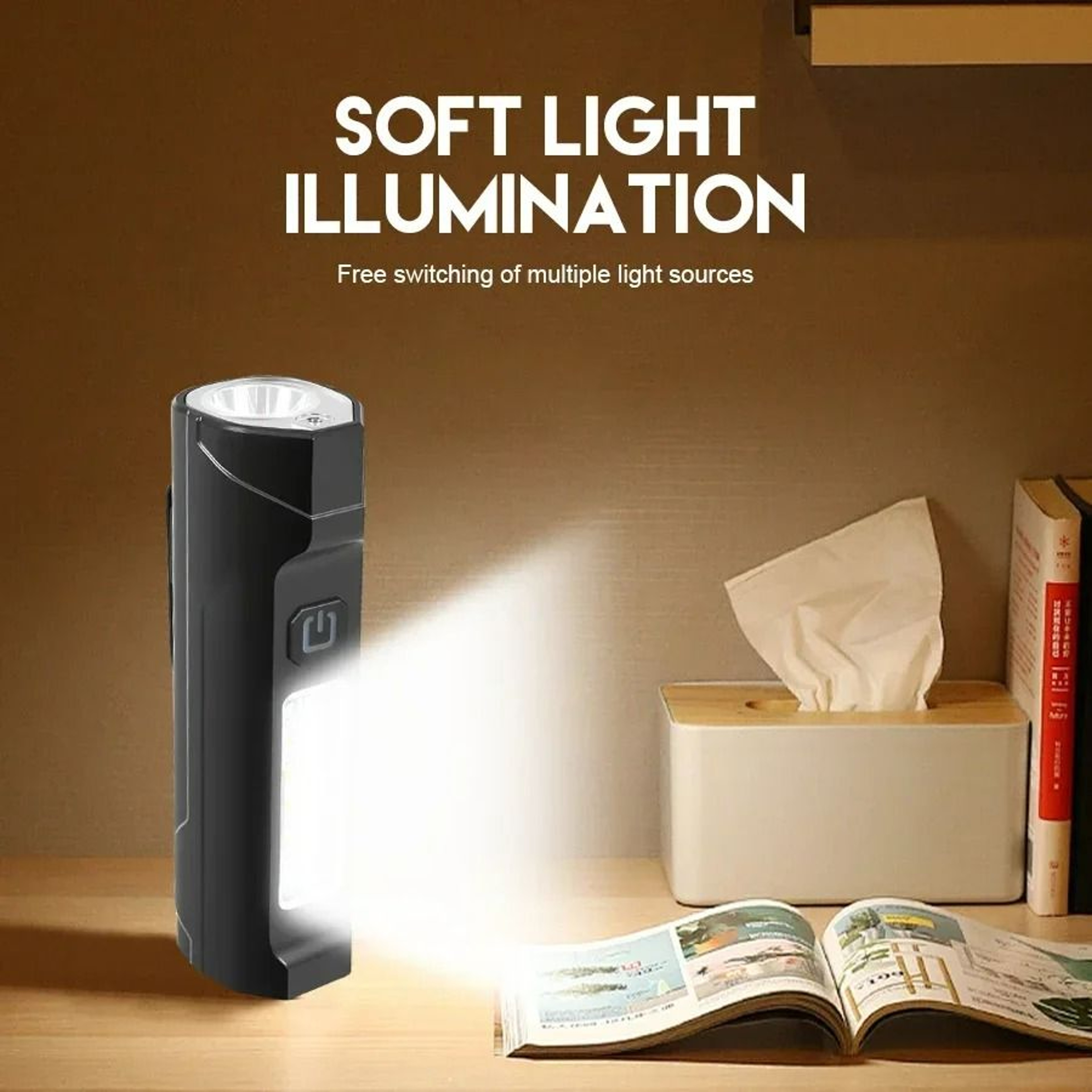 1000LM MultiMode Rechargeable Tactical Work Light 3