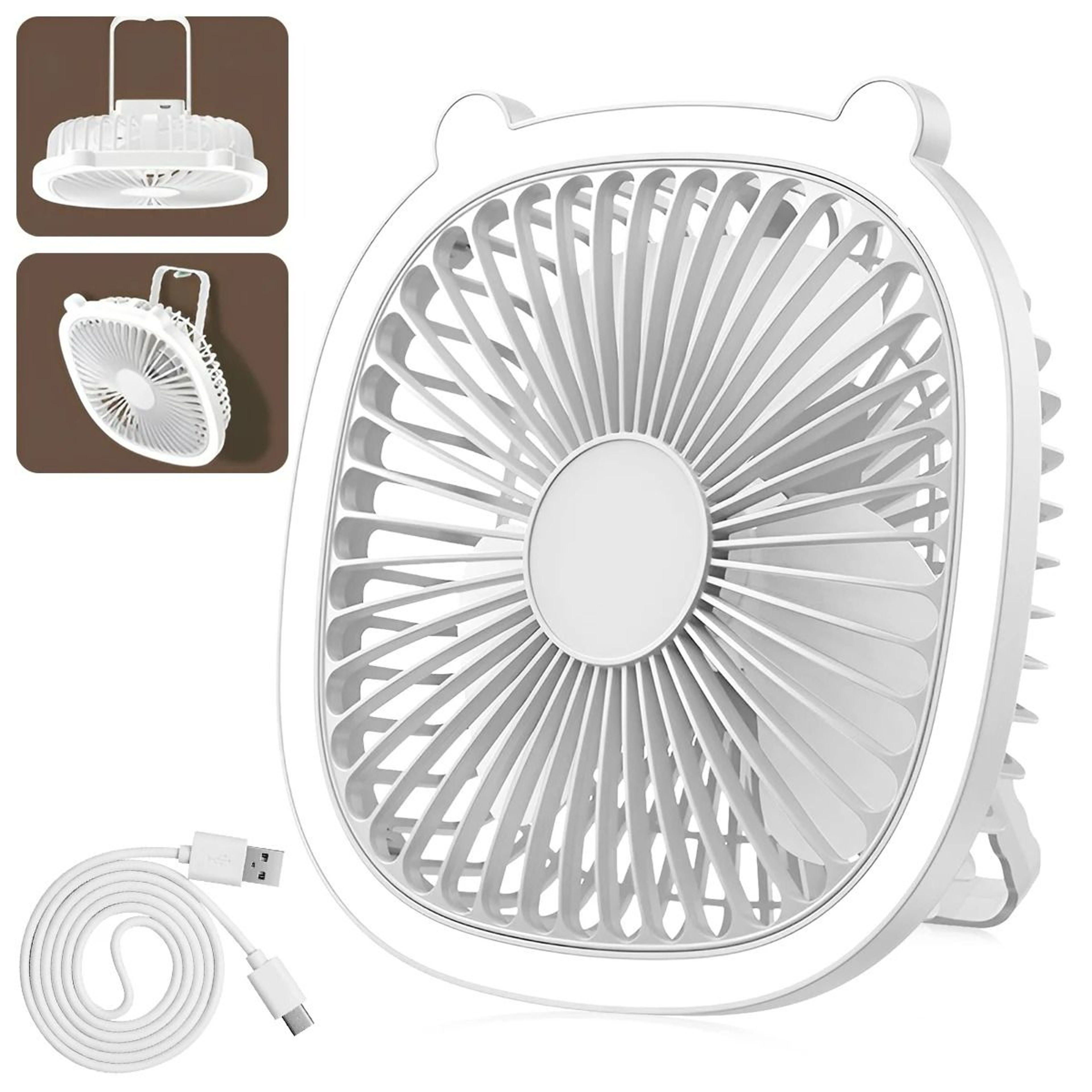 3Speed Rechargeable Camping Fan Lantern 1