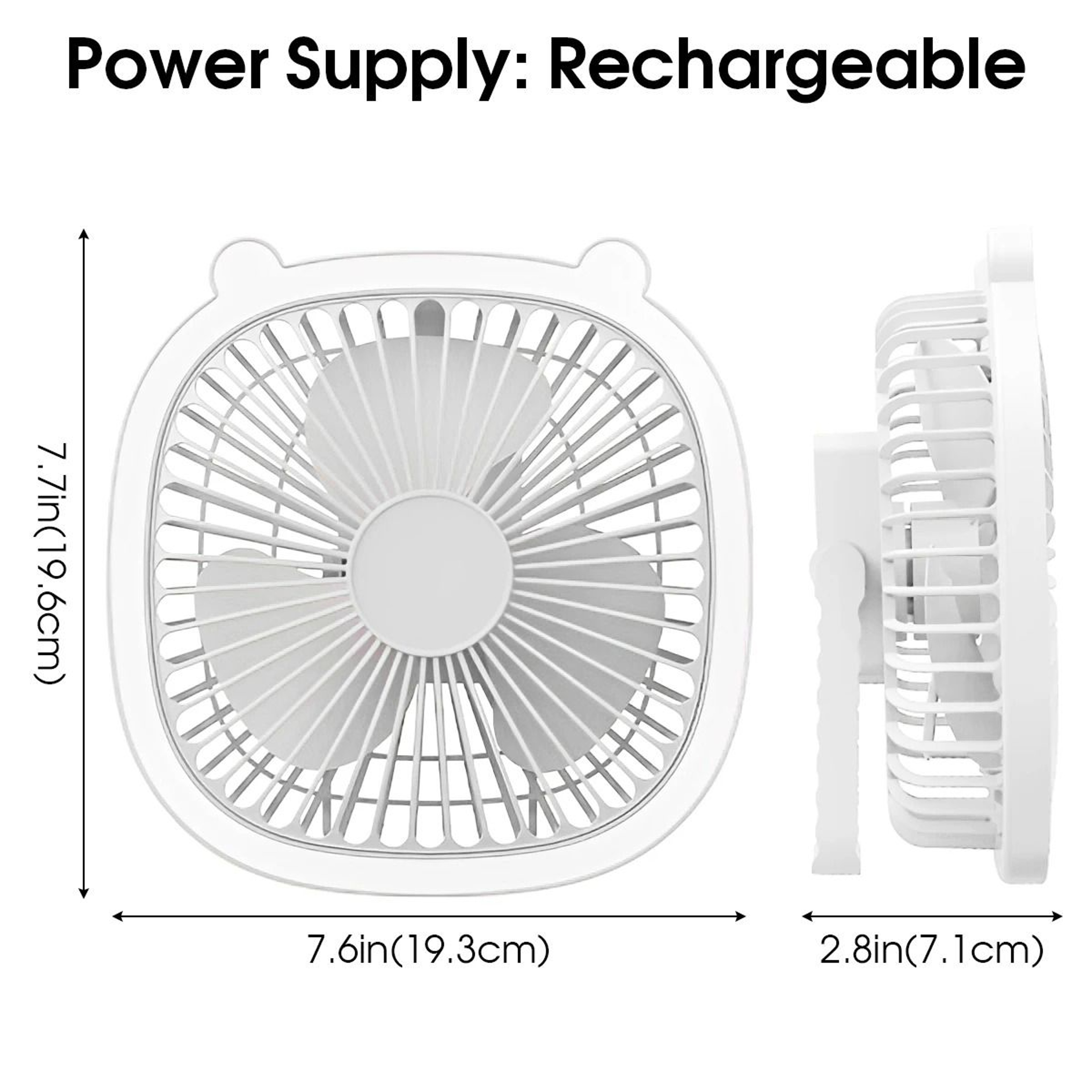 3Speed Rechargeable Camping Fan Lantern 6