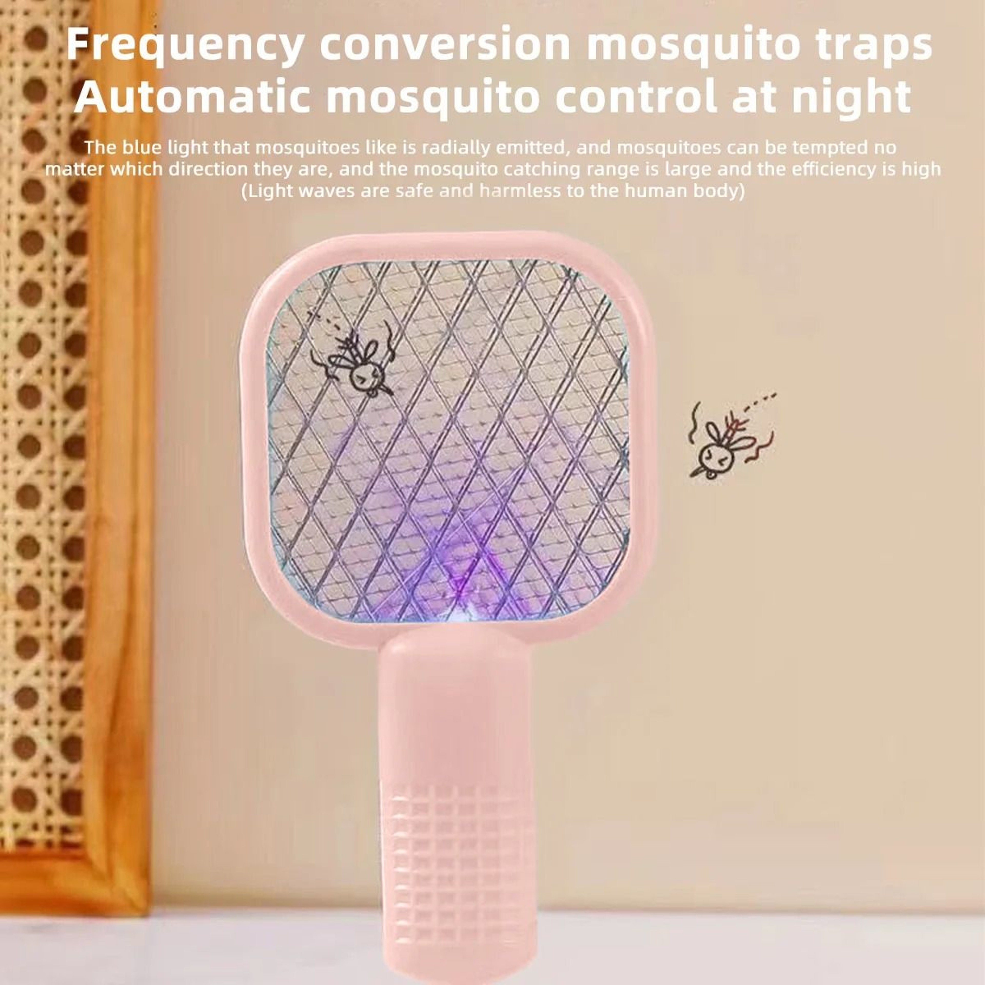 2in1 Portable UV Bug Zapper  Fly Swatter 2