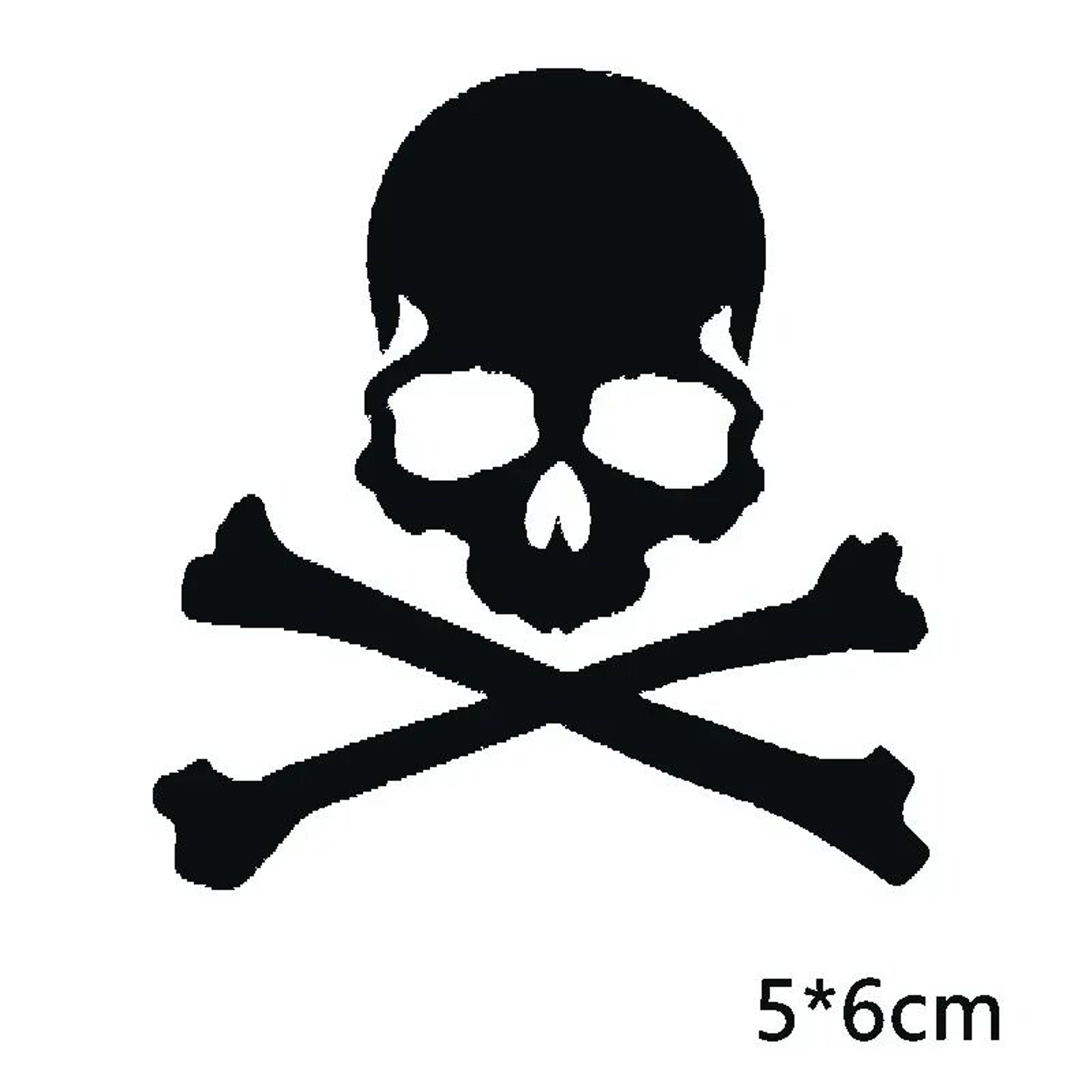 Reflective Skull Safety Decal Pack 1