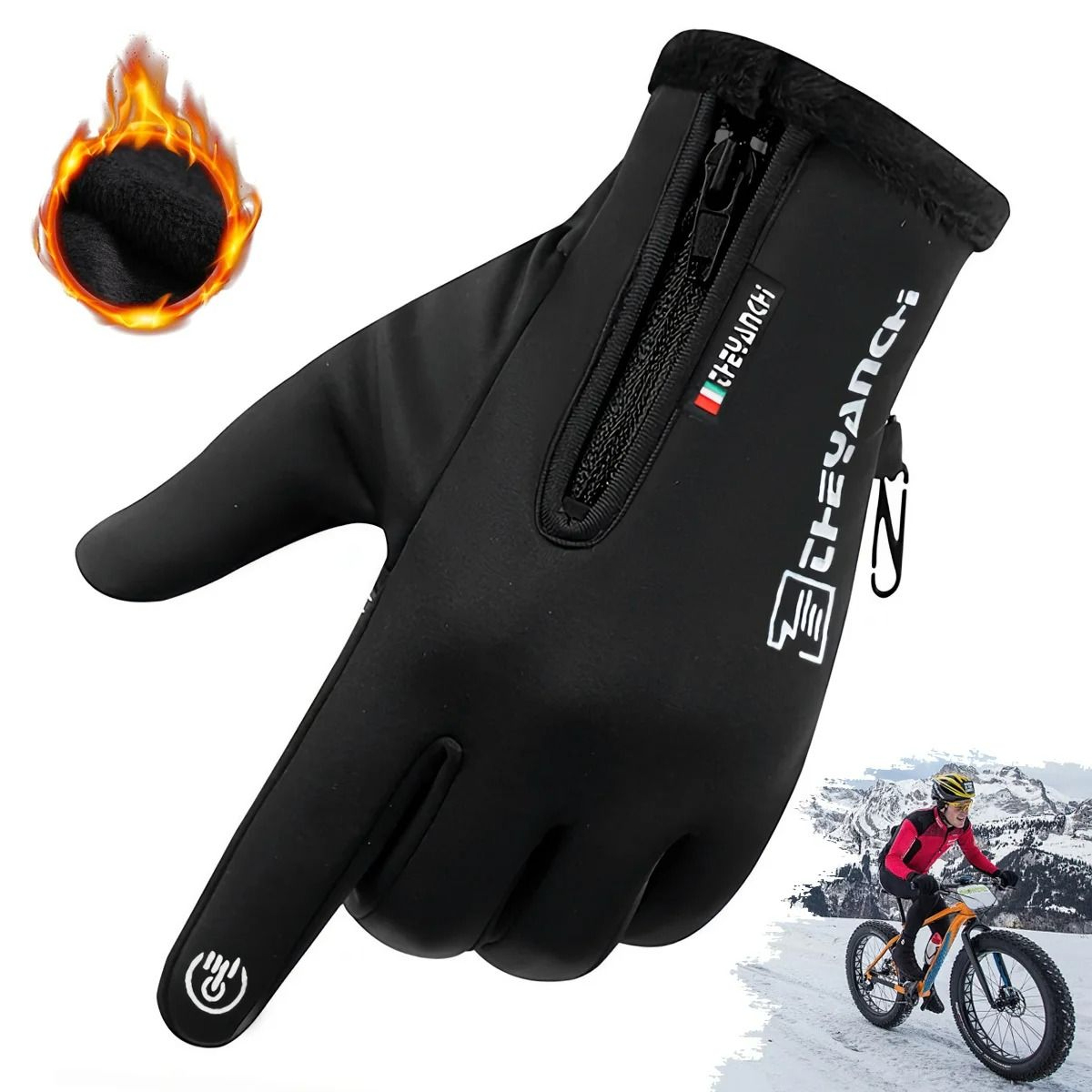Thermal Waterproof Touchscreen Cycling  Ski Gloves 0