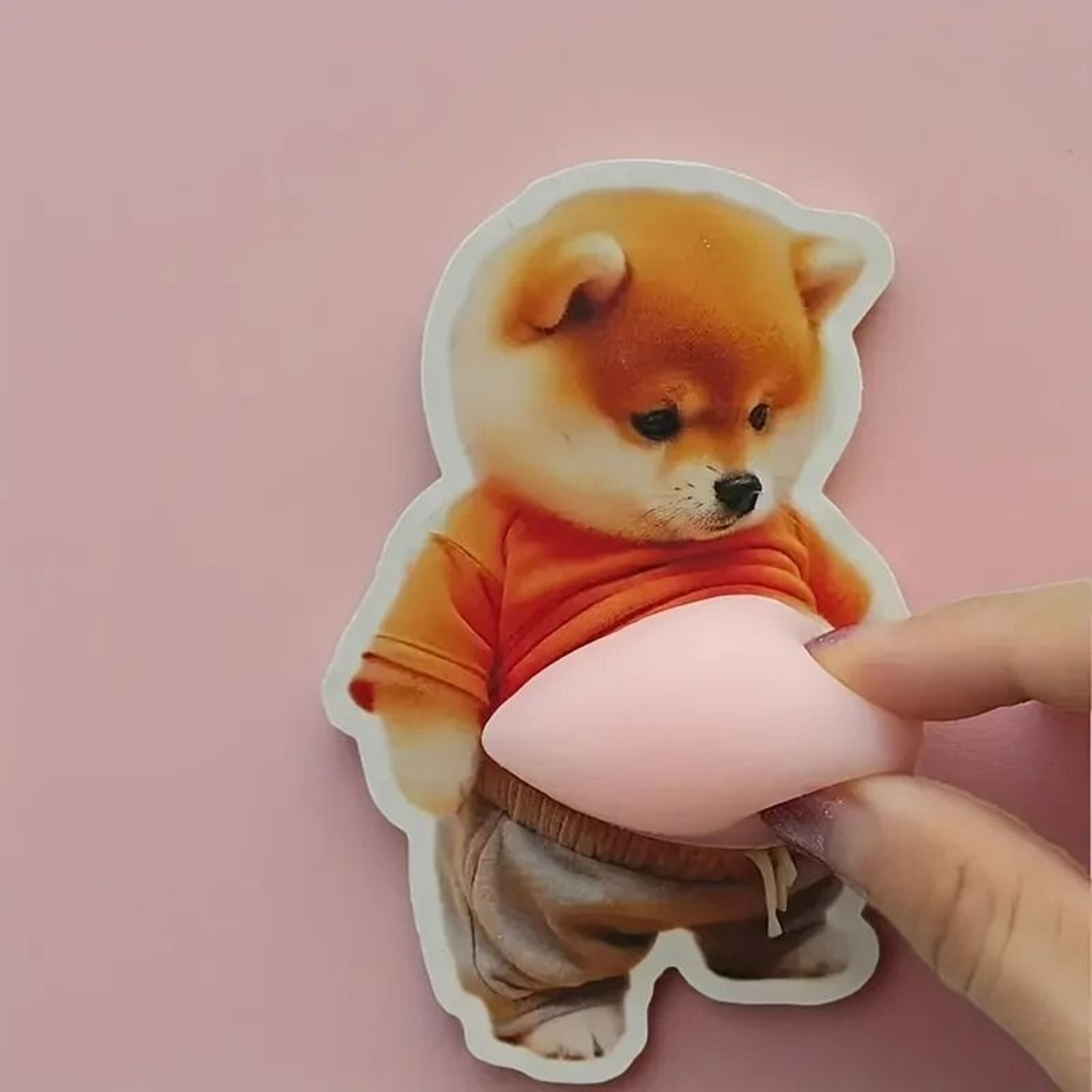 3D Squishy Shiba Inu Soft Belly Sticker Set 6
