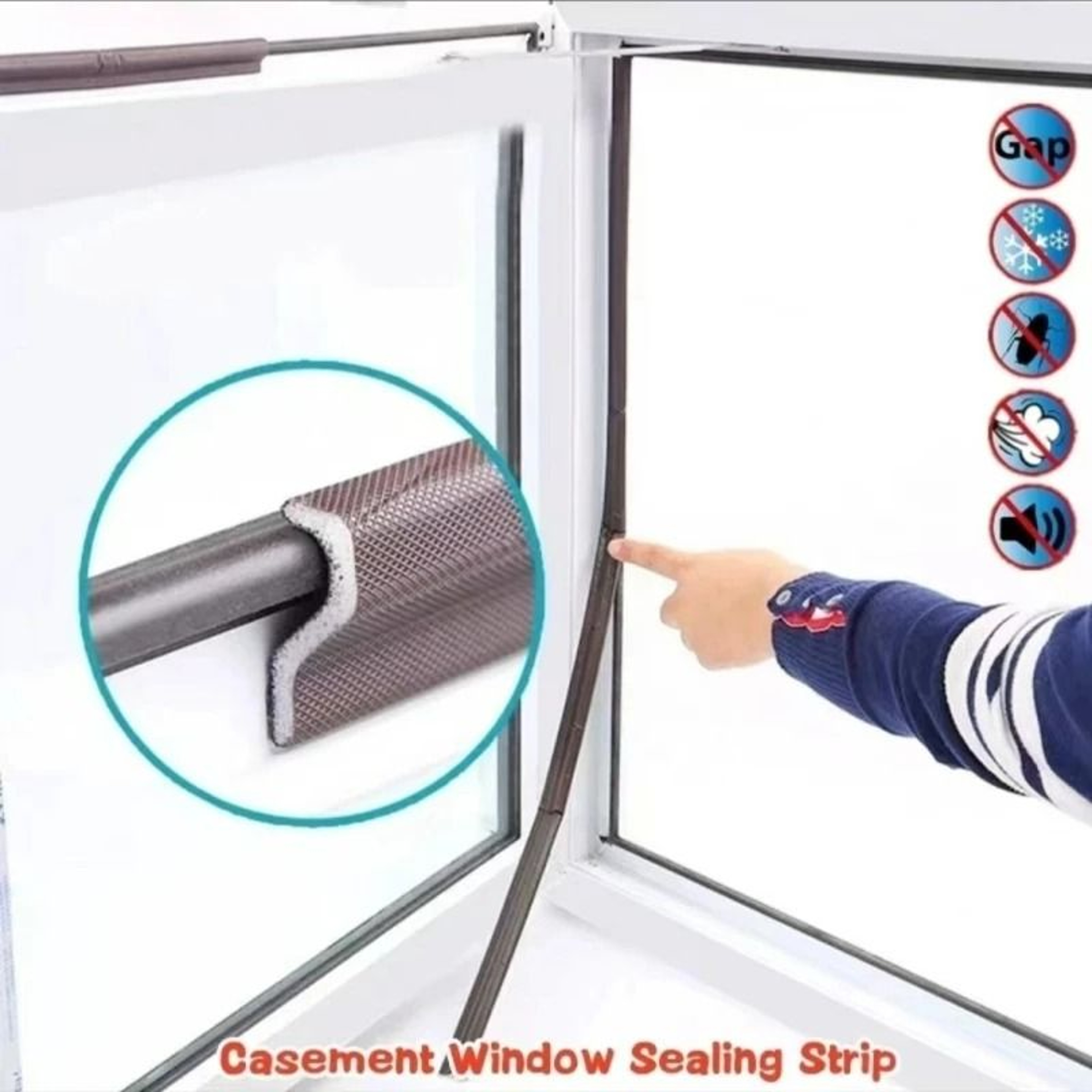 Windproof SelfAdhesive Window  Door Sealing Strip 3
