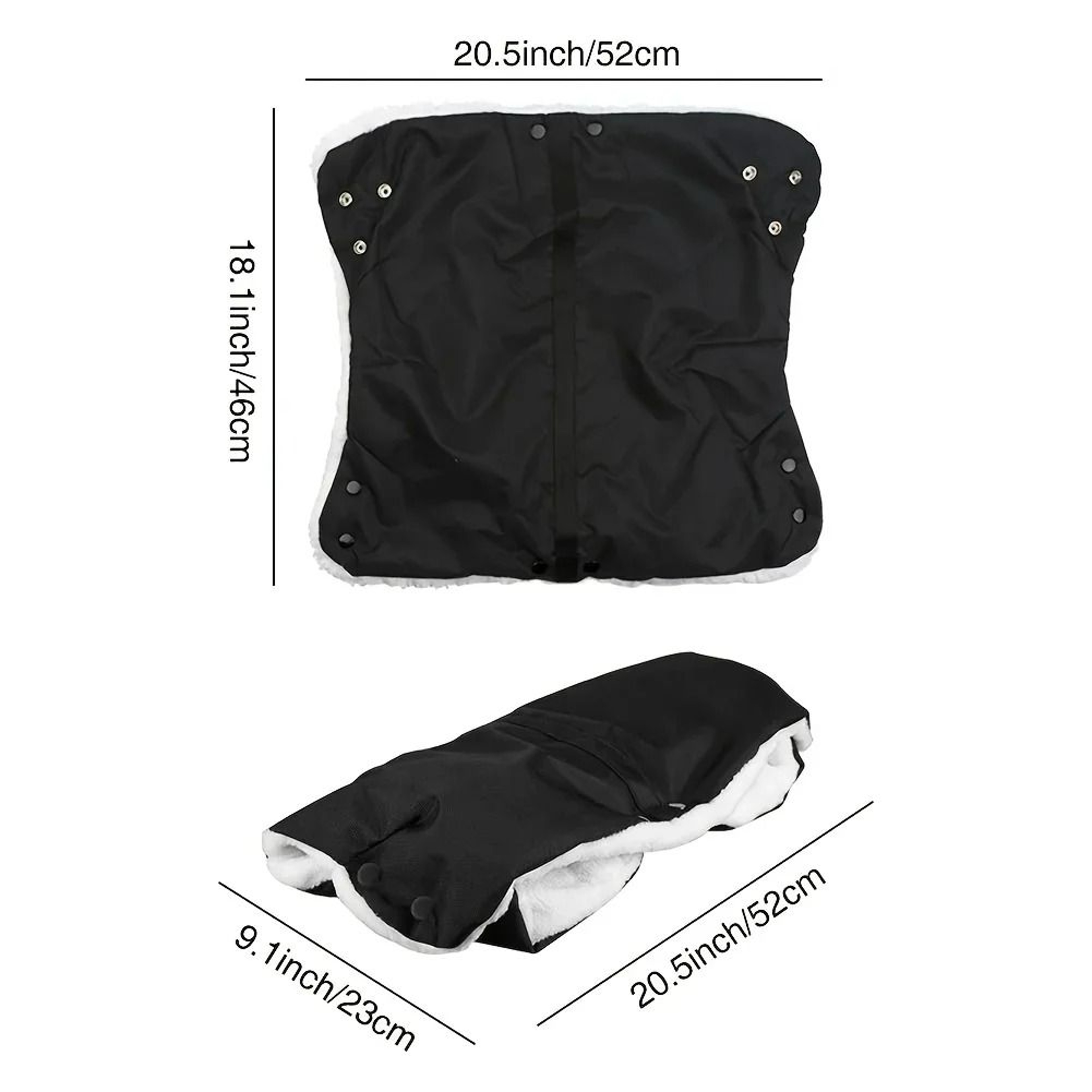 Detachable Winter Stroller Gloves  Handbag Set 2