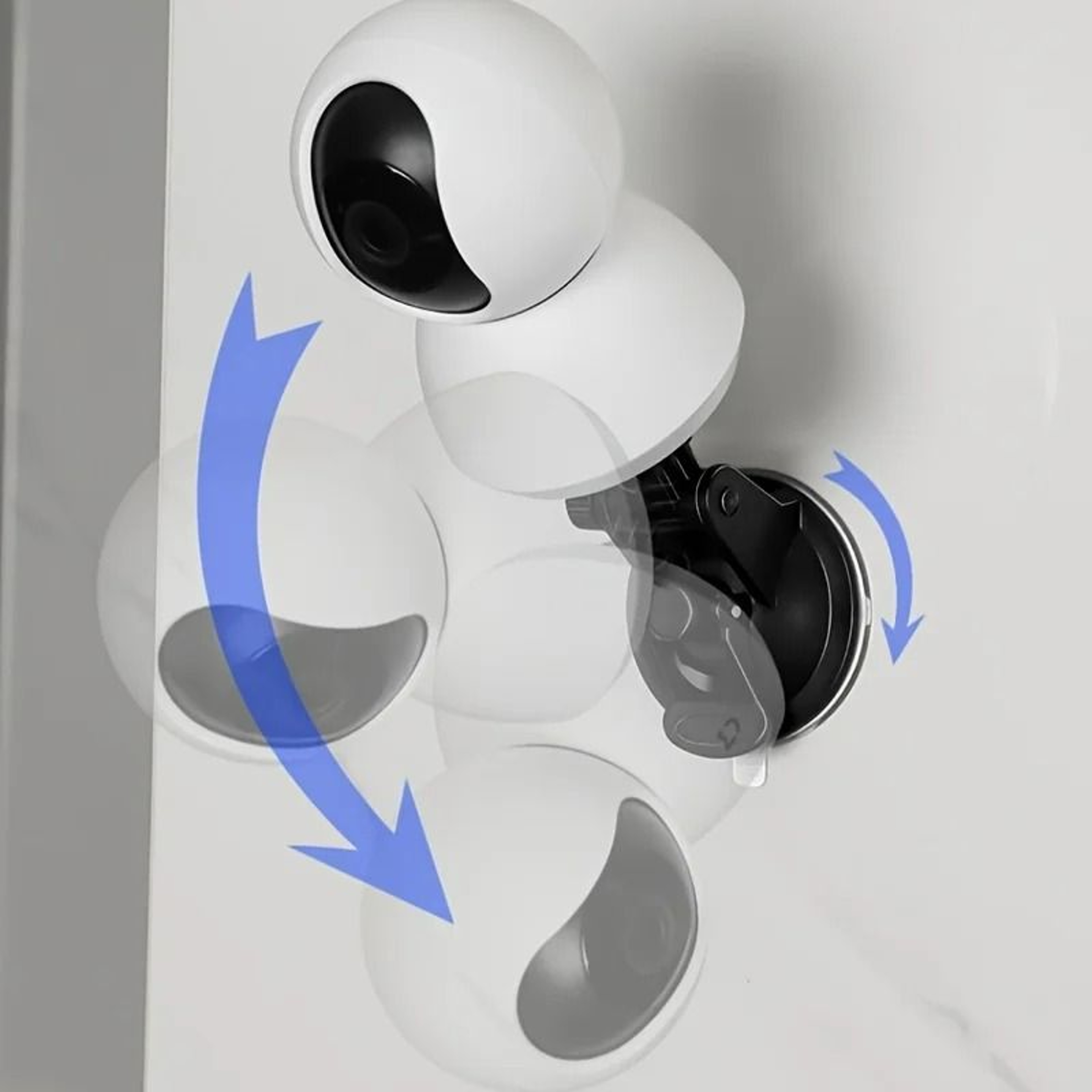 Universal NonPunching Suction Cup Security Camera Bracket 3